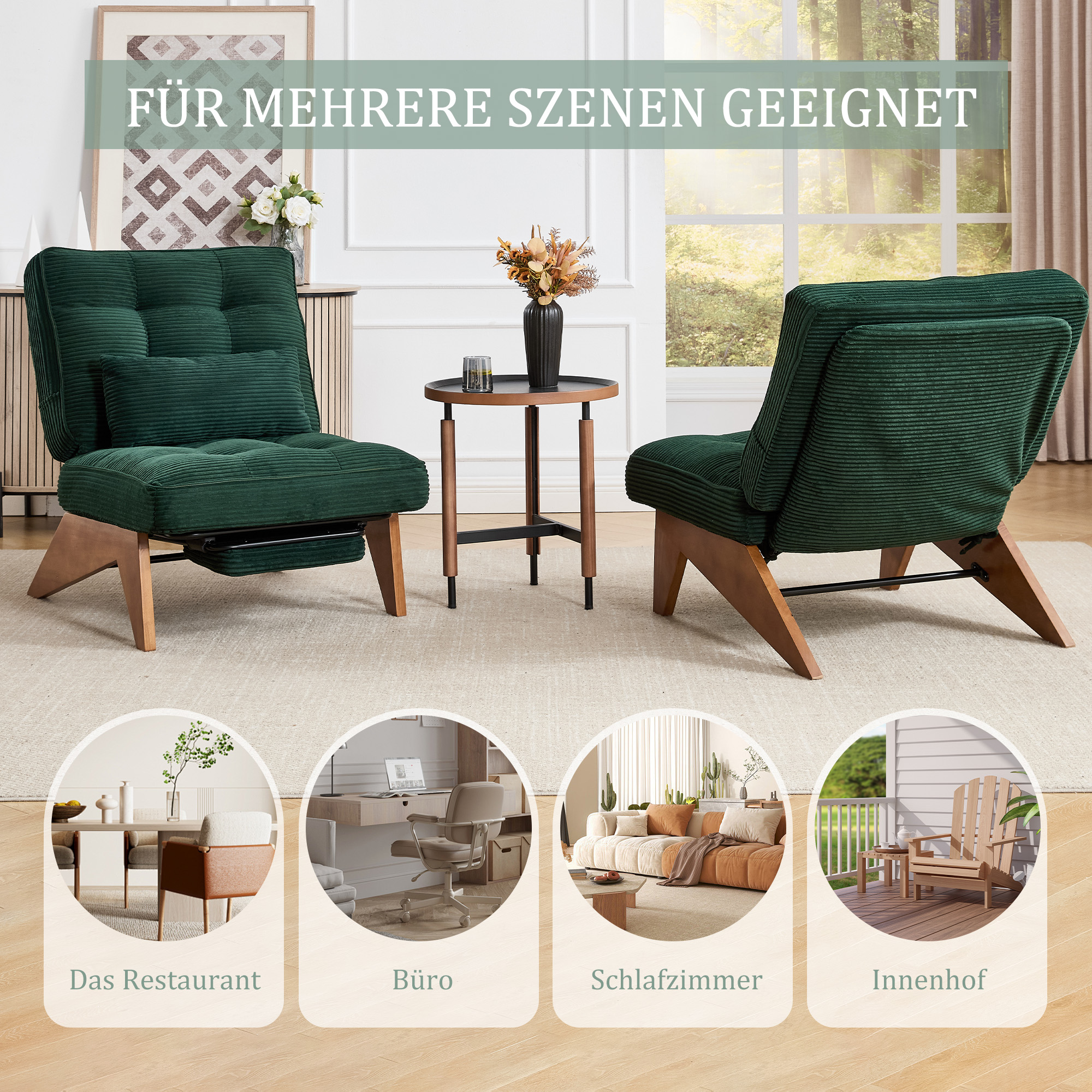 Présentation du fauteuil d'appoint