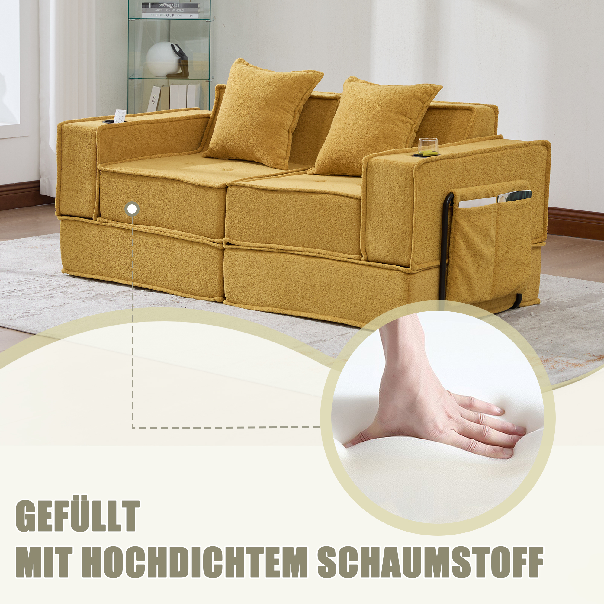 Modernes Doppelschlafsofa mit einem bequemen Zweis