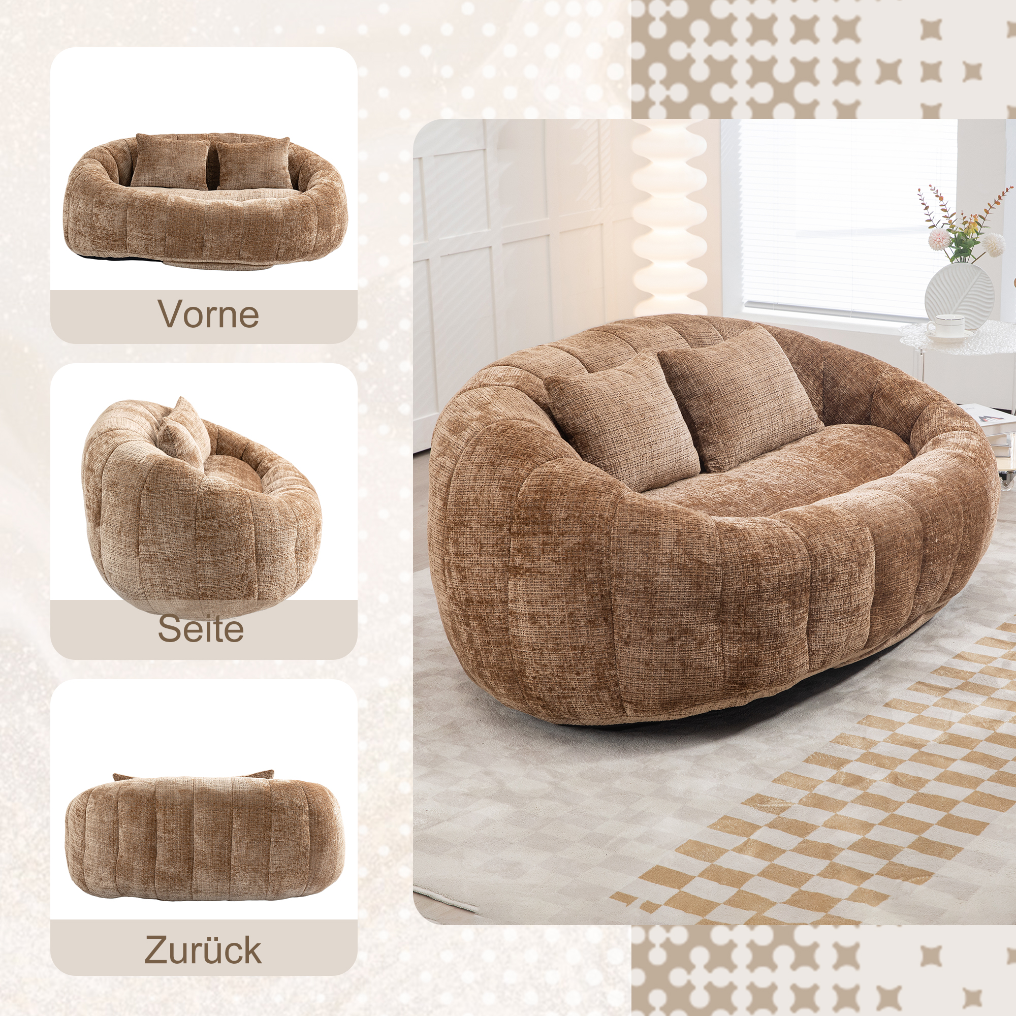 Bean Bag Sofa Lazy Sofa Durable Comfort Lounger Hi