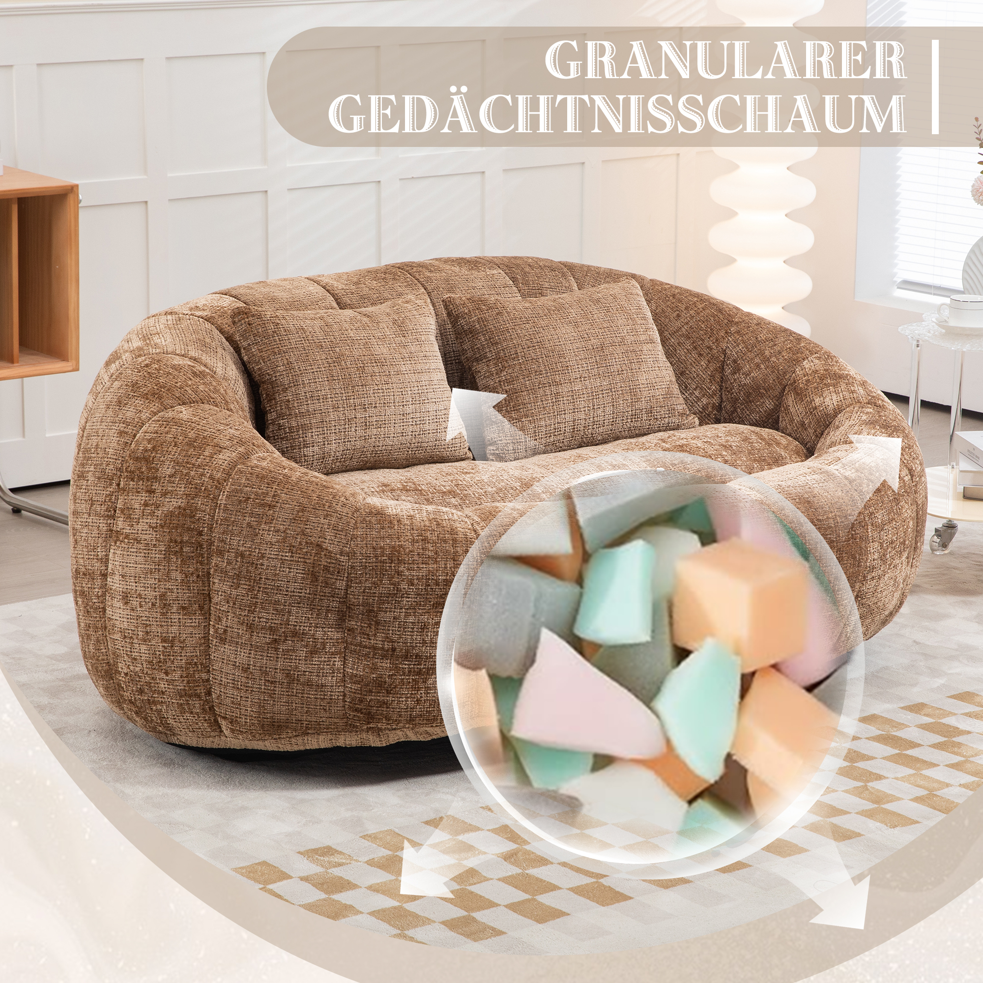 Bean Bag Sofa Lazy Sofa Durable Comfort Lounger Hi