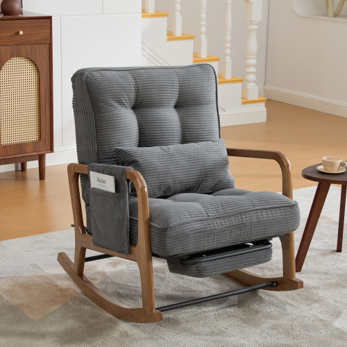 Revêtement texturé en velours côtelé et assise rembourrée