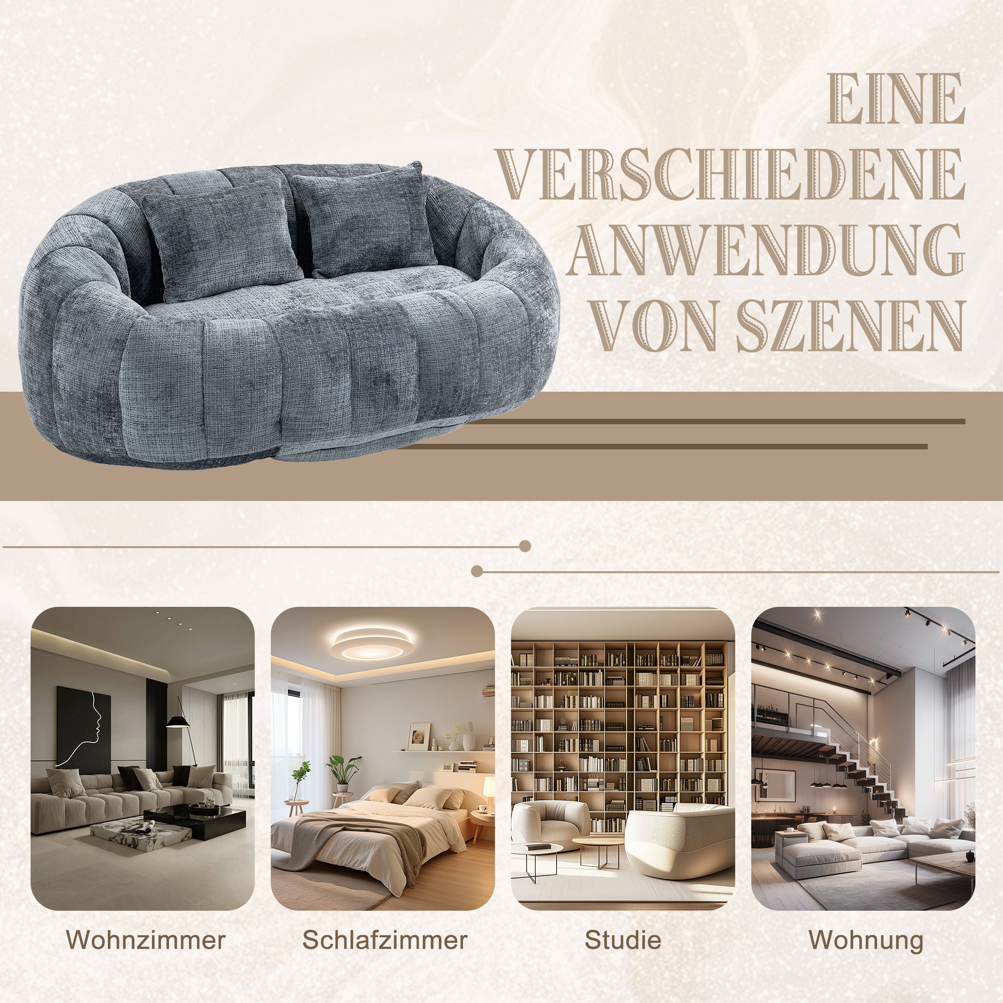 Détail du fauteuil lounge