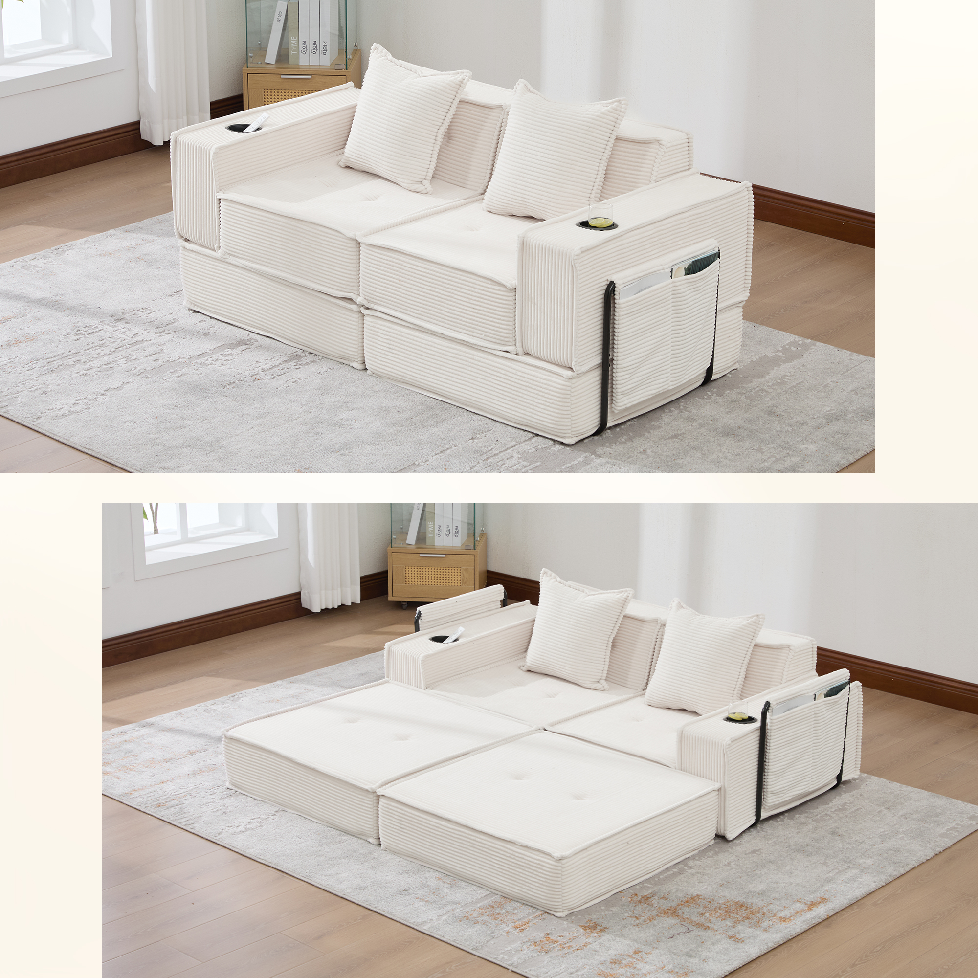 Modernes Doppelschlafsofa mit einem bequemen Zweis