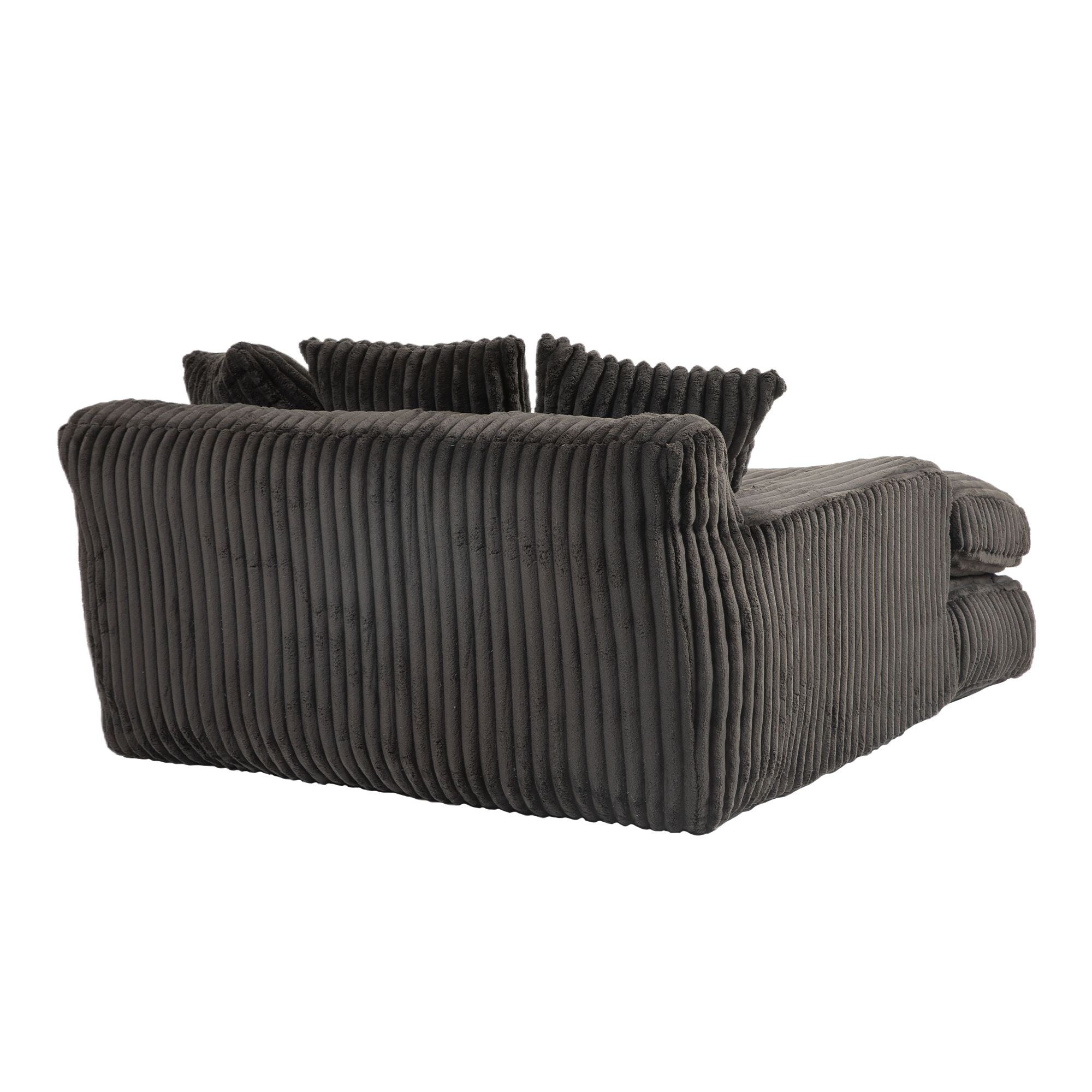 Chaise longue d'intérieur en velours côtelé à larg - image 17