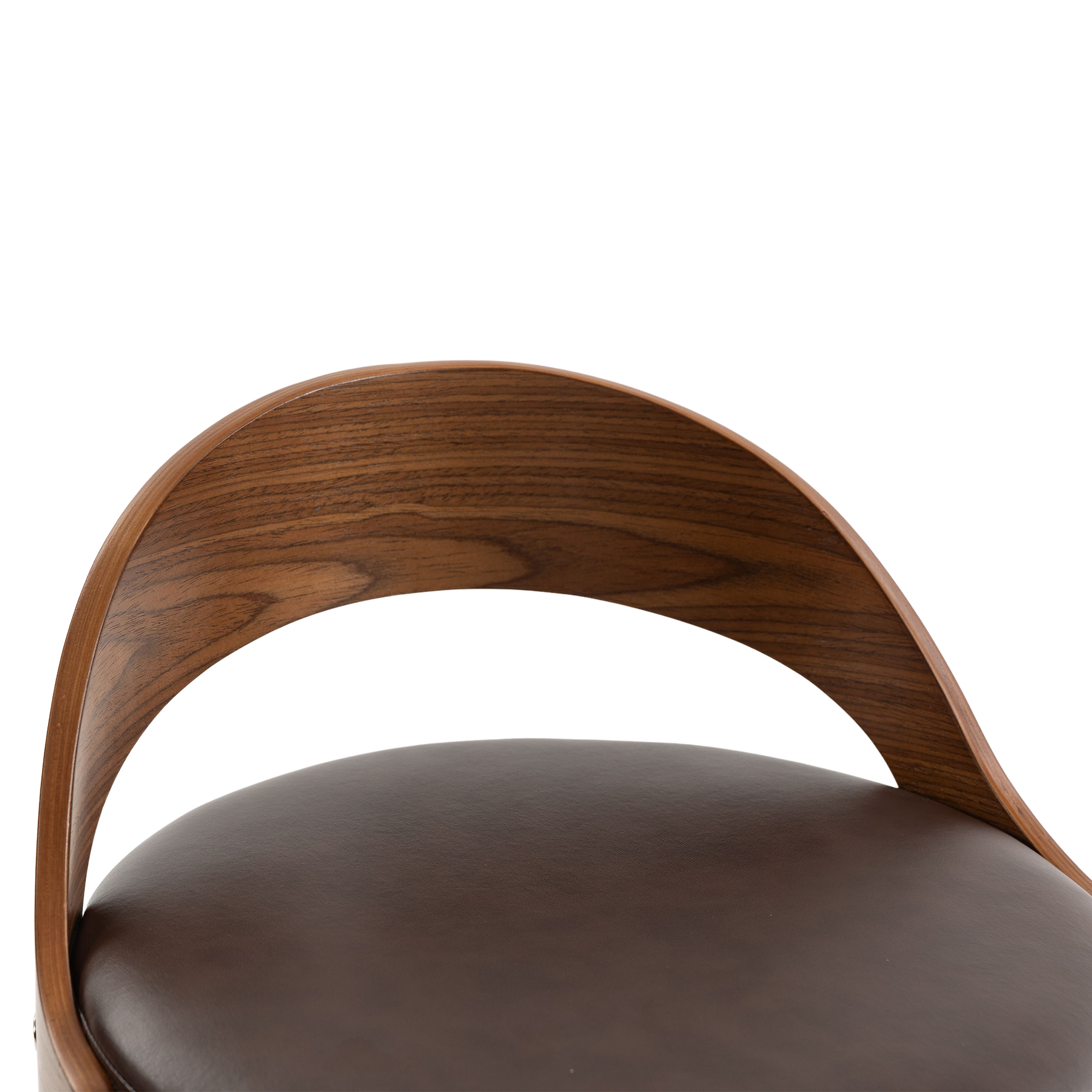Lot de 2 tabourets de bar pivotants 360° avec doss - image 25