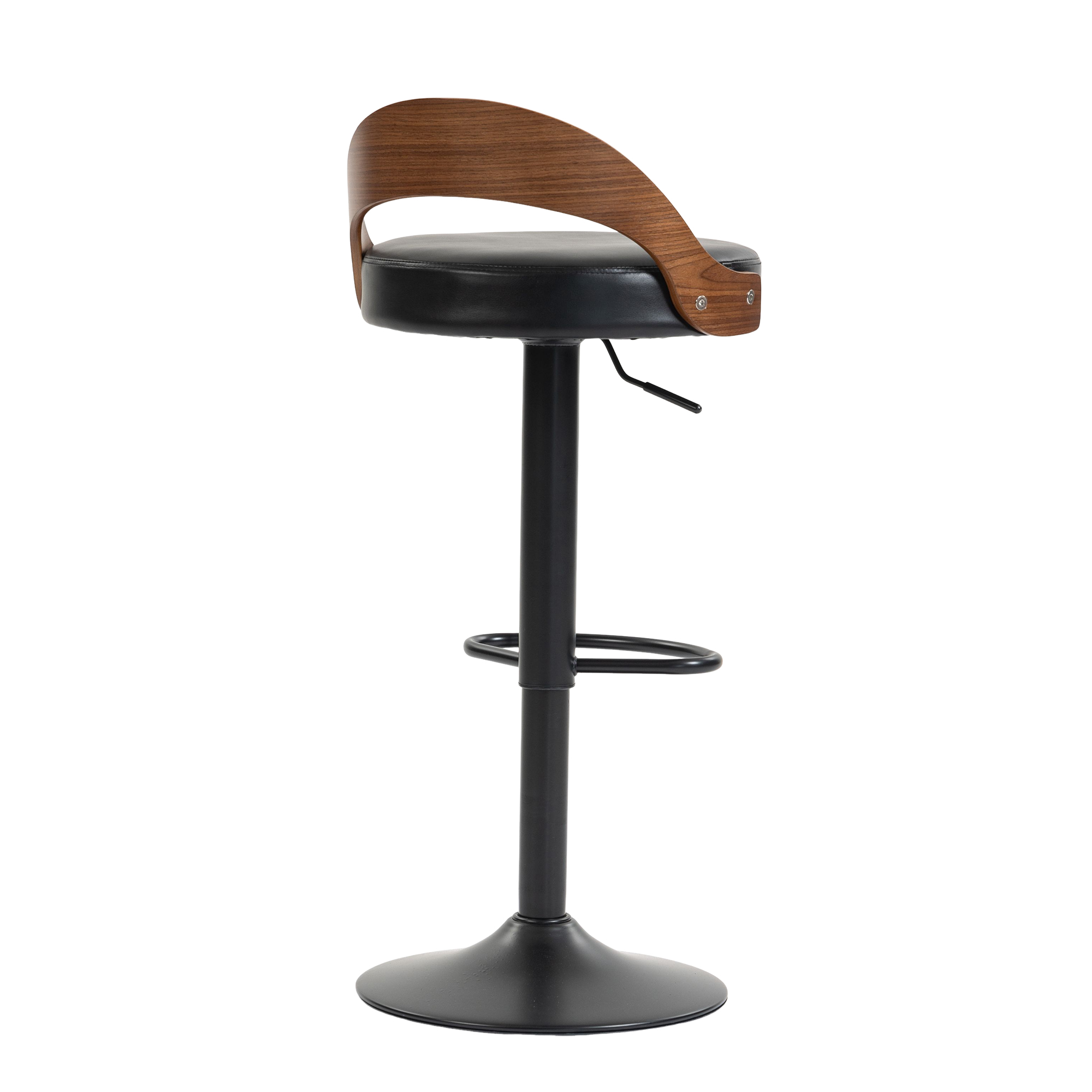 Lot de 2 tabourets de bar pivotants 360° avec doss - image 14