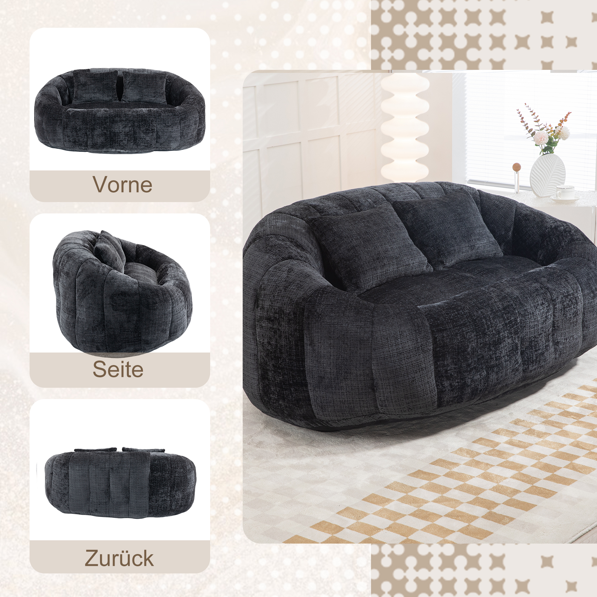 Bean Bag Sofa Lazy Sofa Durable Comfort Lounger Hi