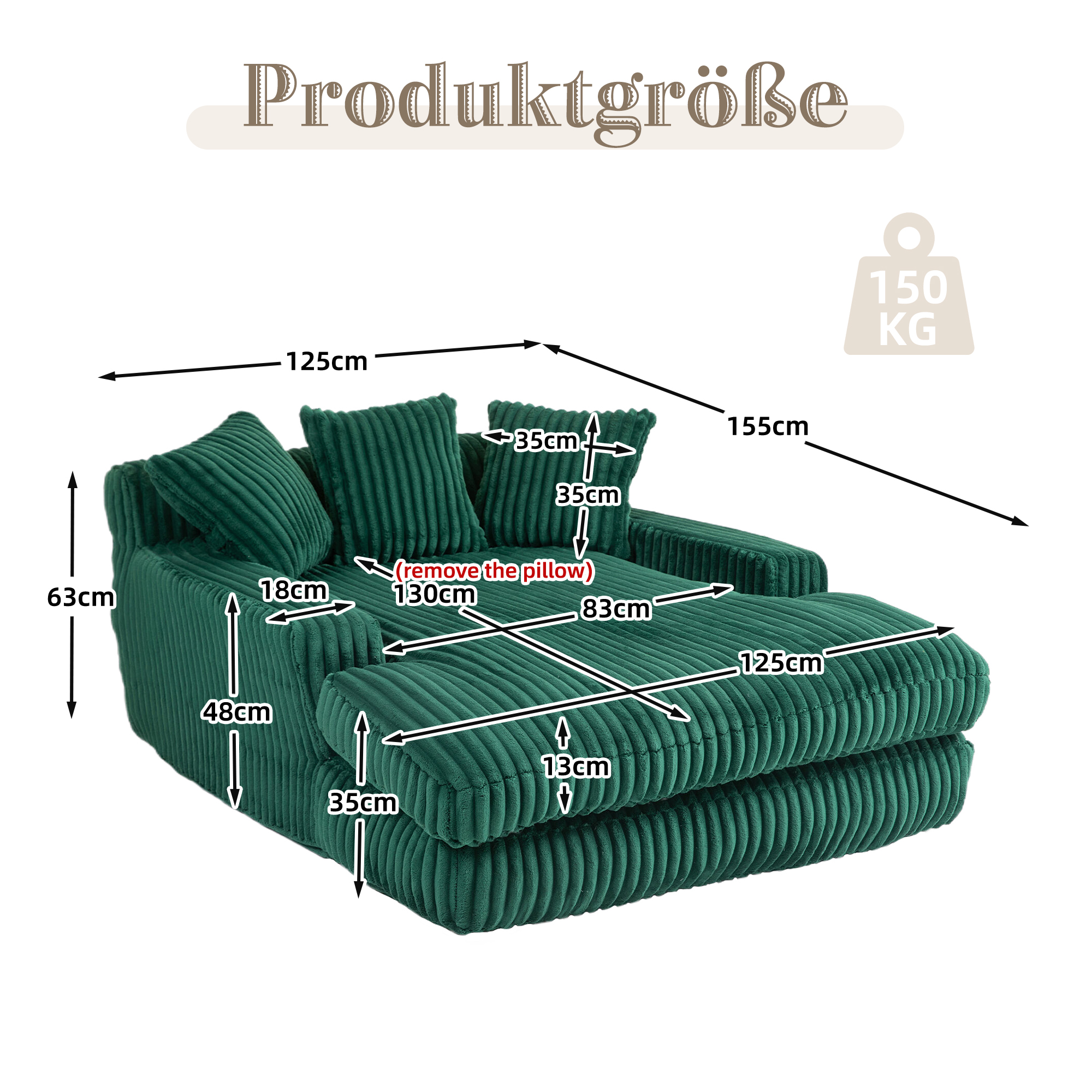 Dimensions du canapé convertible