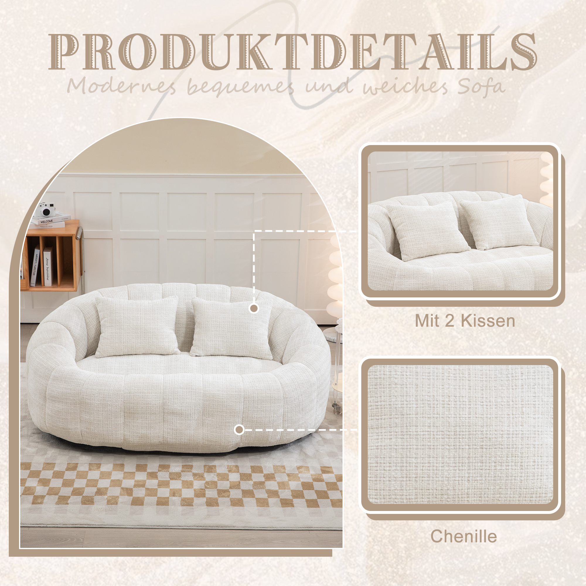 Détail du fauteuil lounge