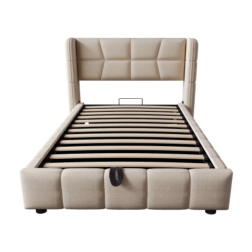 Lit enfant coffre rembourré au design contemporain
