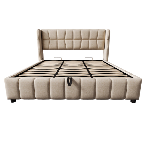 Lit coffre rembourré au design contemporain