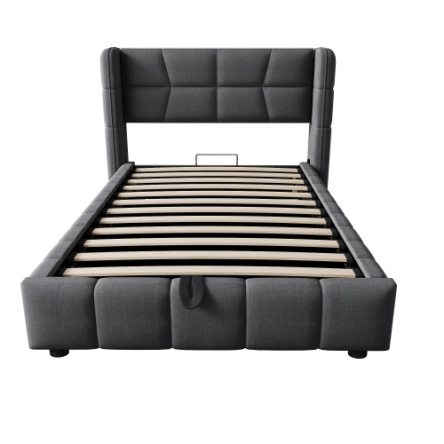 Lit coffre rembourré pour chambre d’enfant