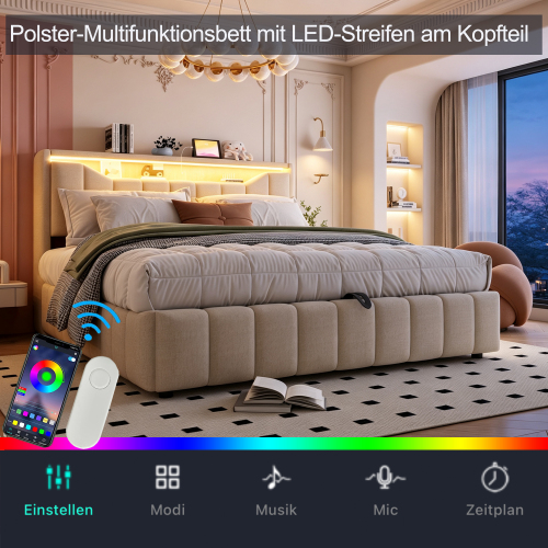 Éclairage LED sur tête de lit