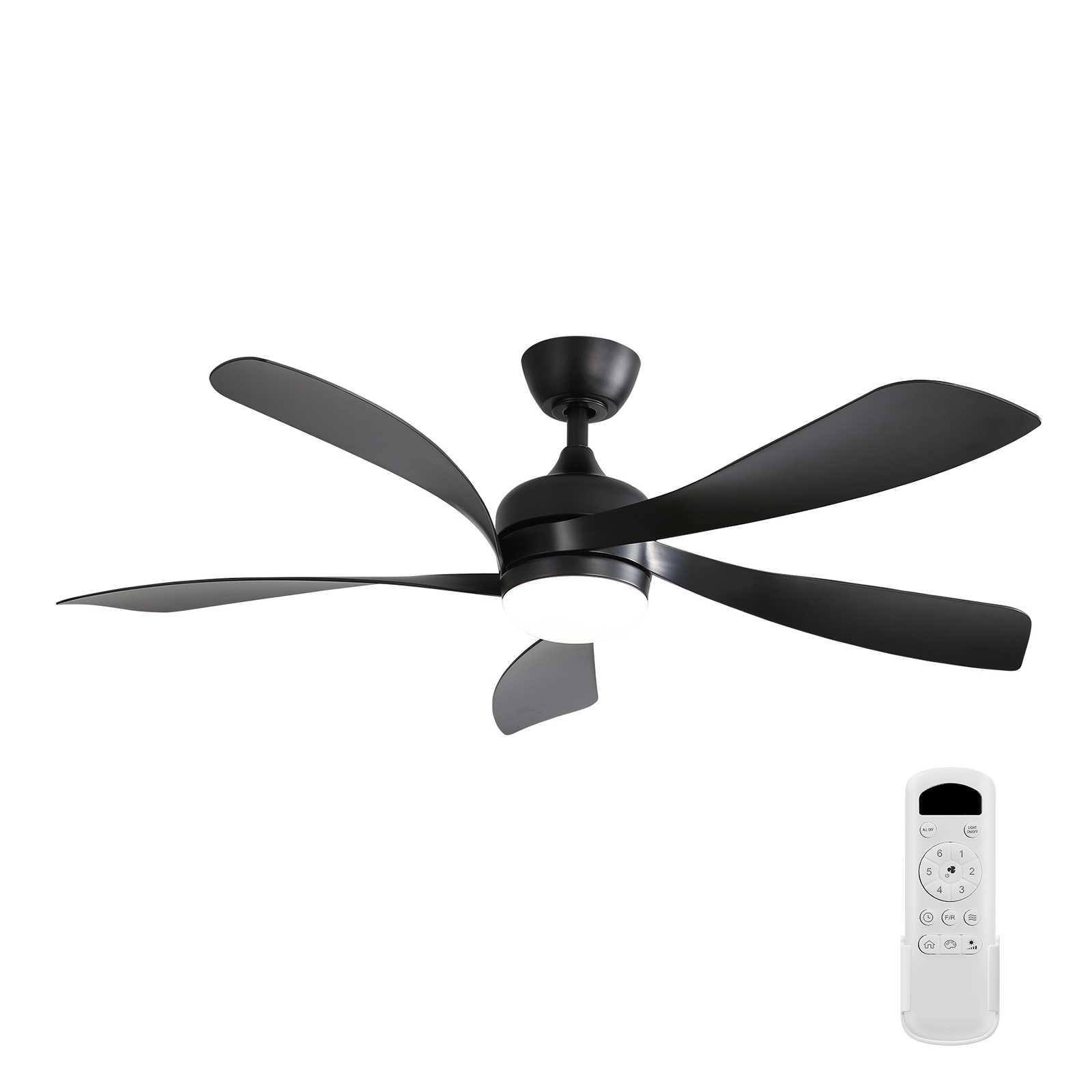 132cm Deckenventilator mit LED-Beleuchtung – 3 dim