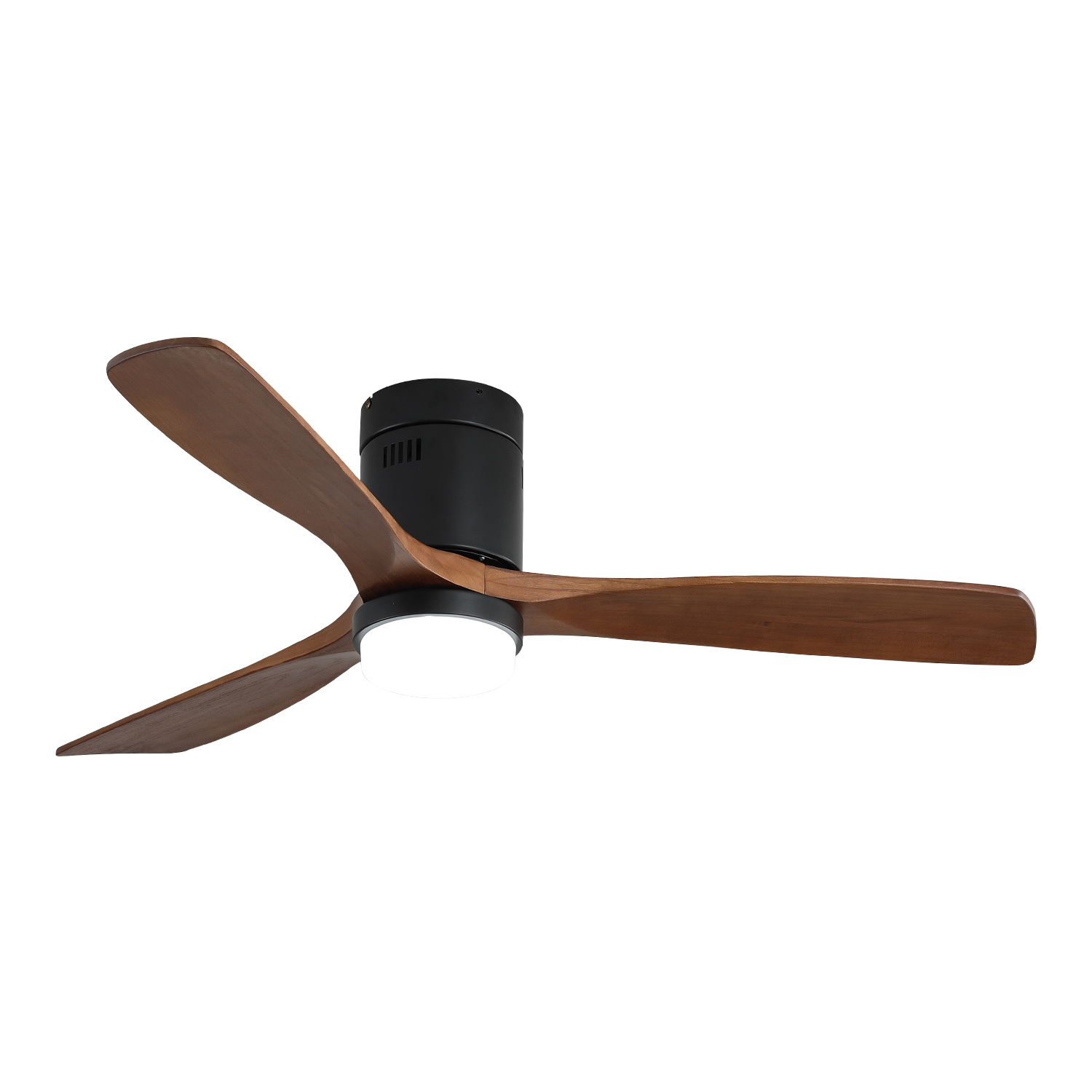 132 cm Flach-Deckenventilator mit Licht, 3 Flügeln
