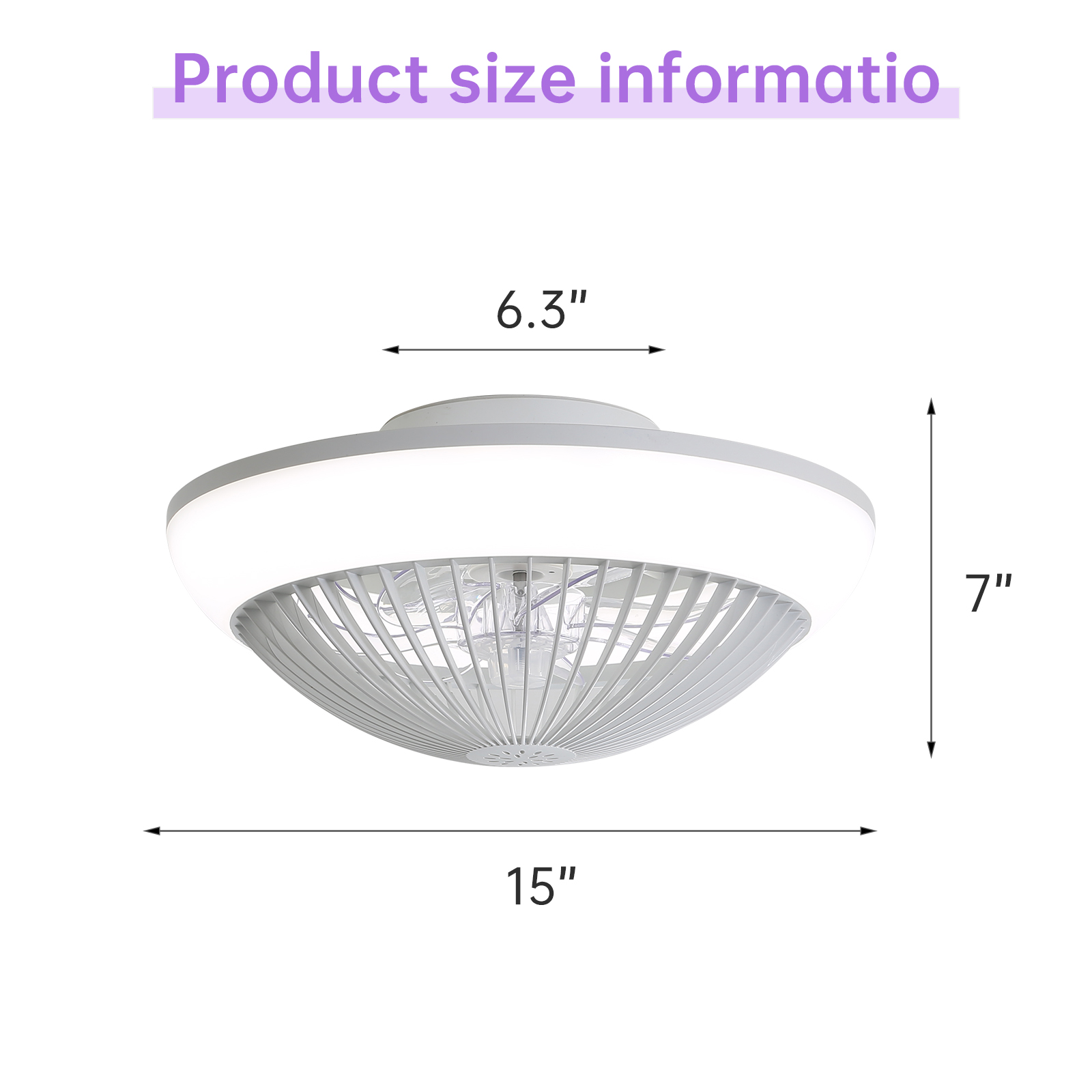 Dimensions du ventilateur