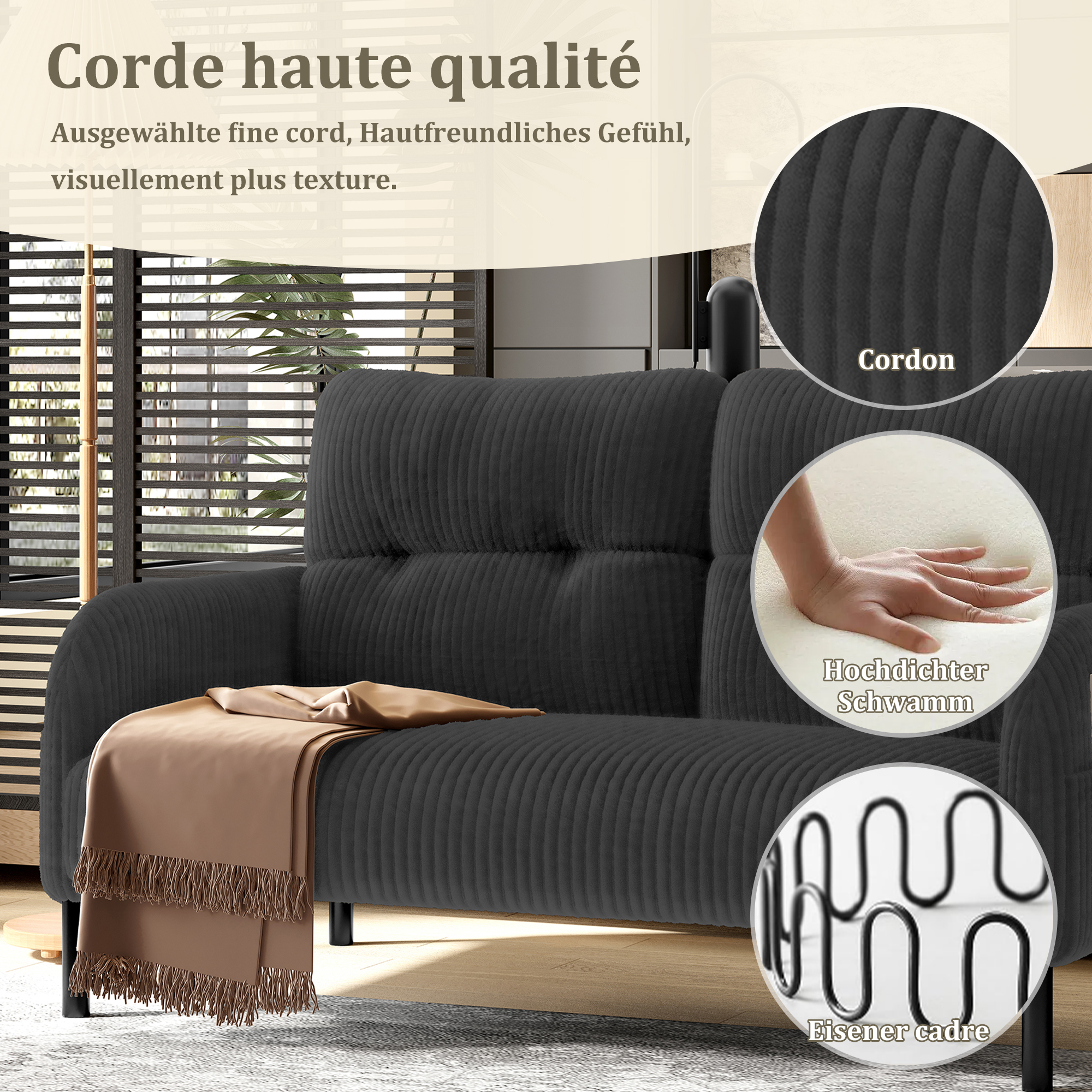 Présentation du canapé