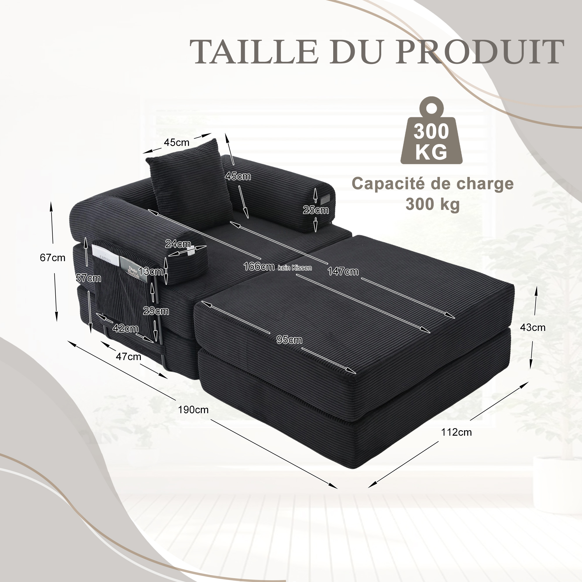 Détail du canapé