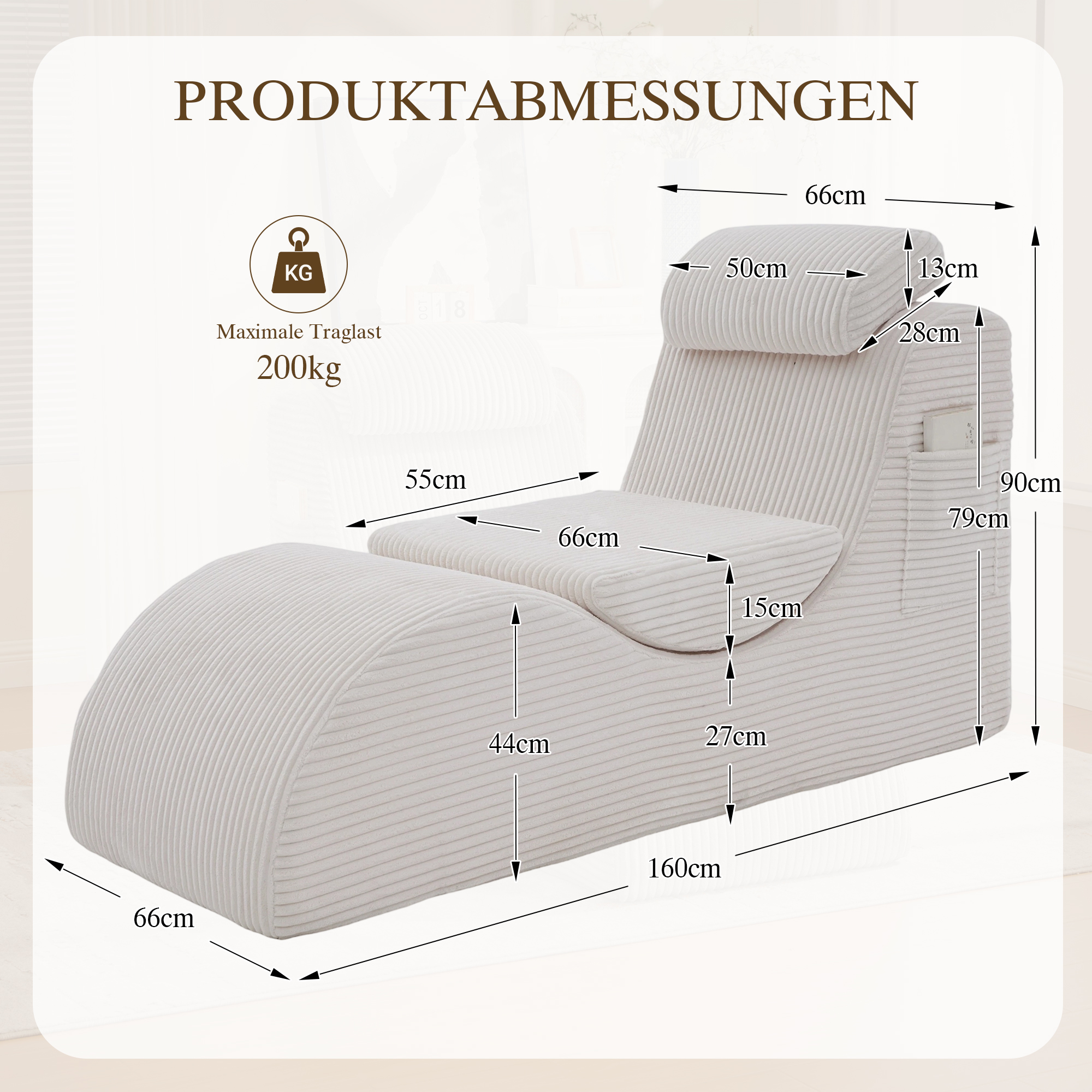 Moderner Freizeit-Sessel mit einzigartigem Design,