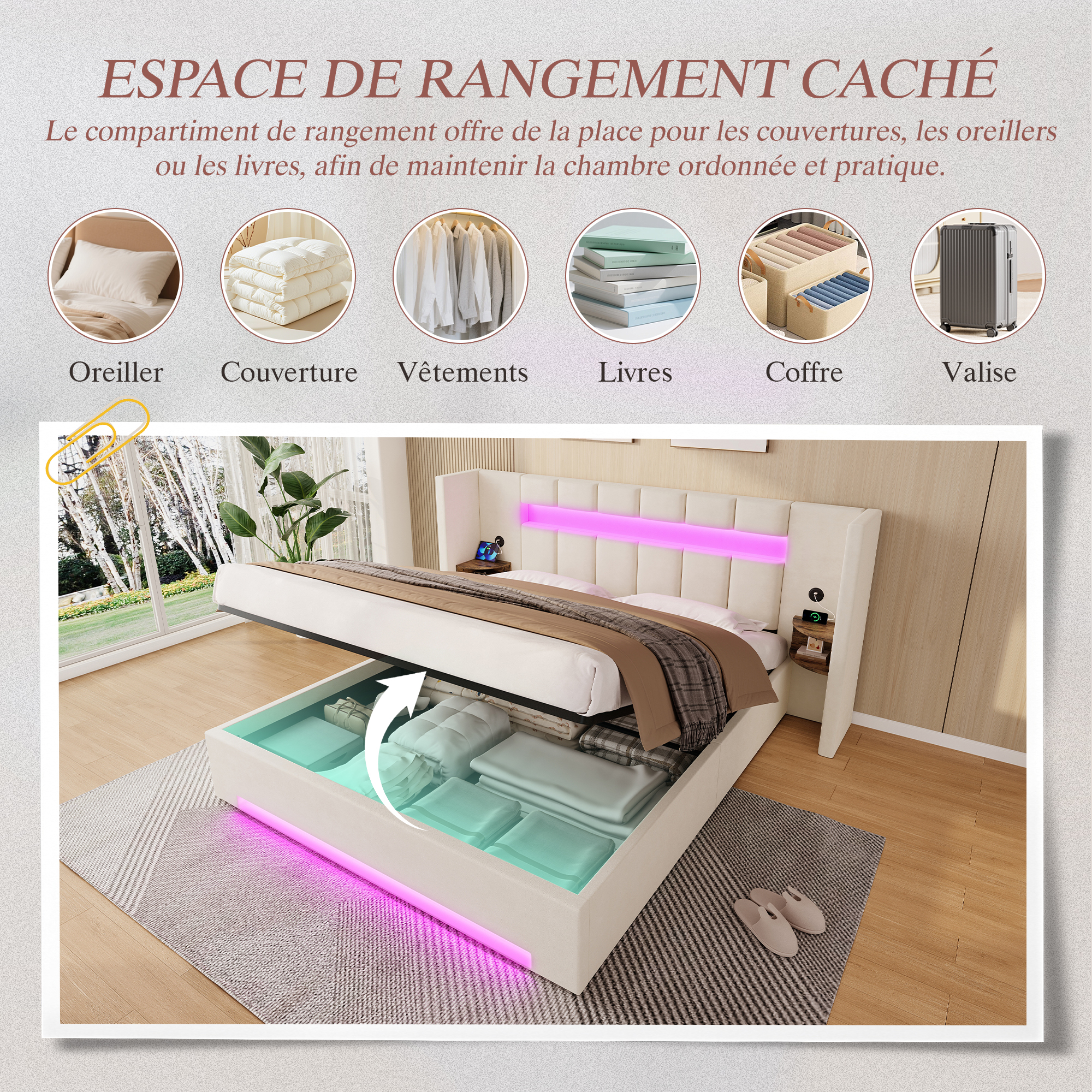 Détail du tête de lit