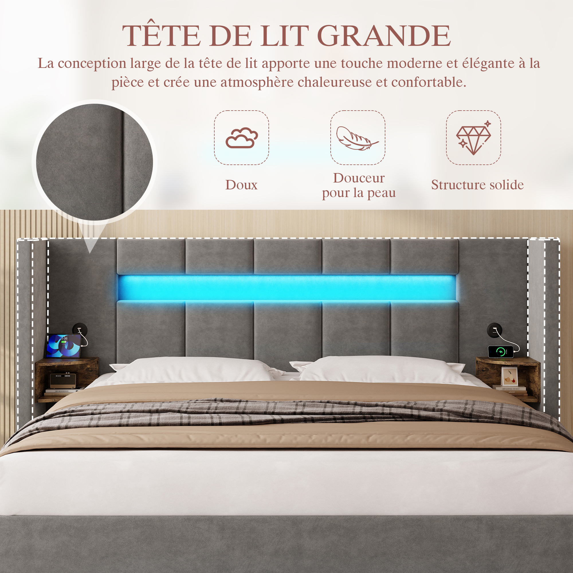 Détail du tête de lit