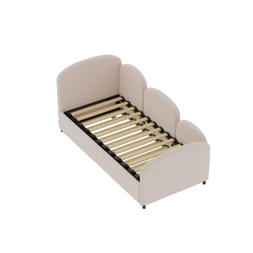 Structure du lit enfant rose pour matelas 90x200 cm