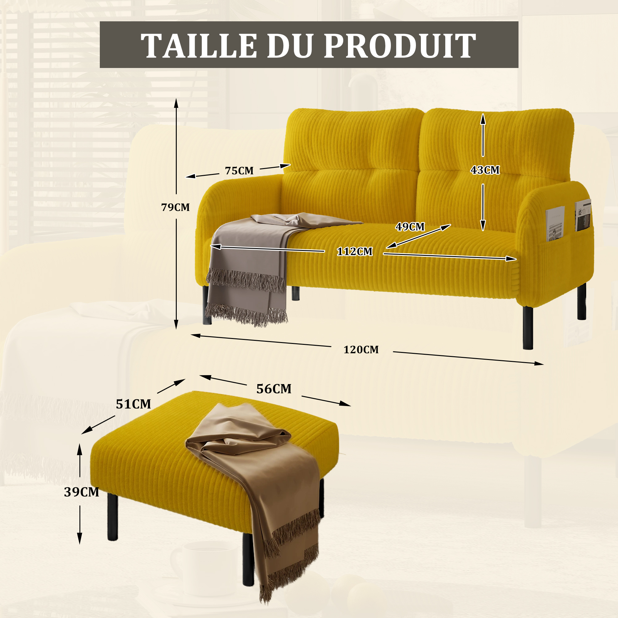 Présentation du canapé