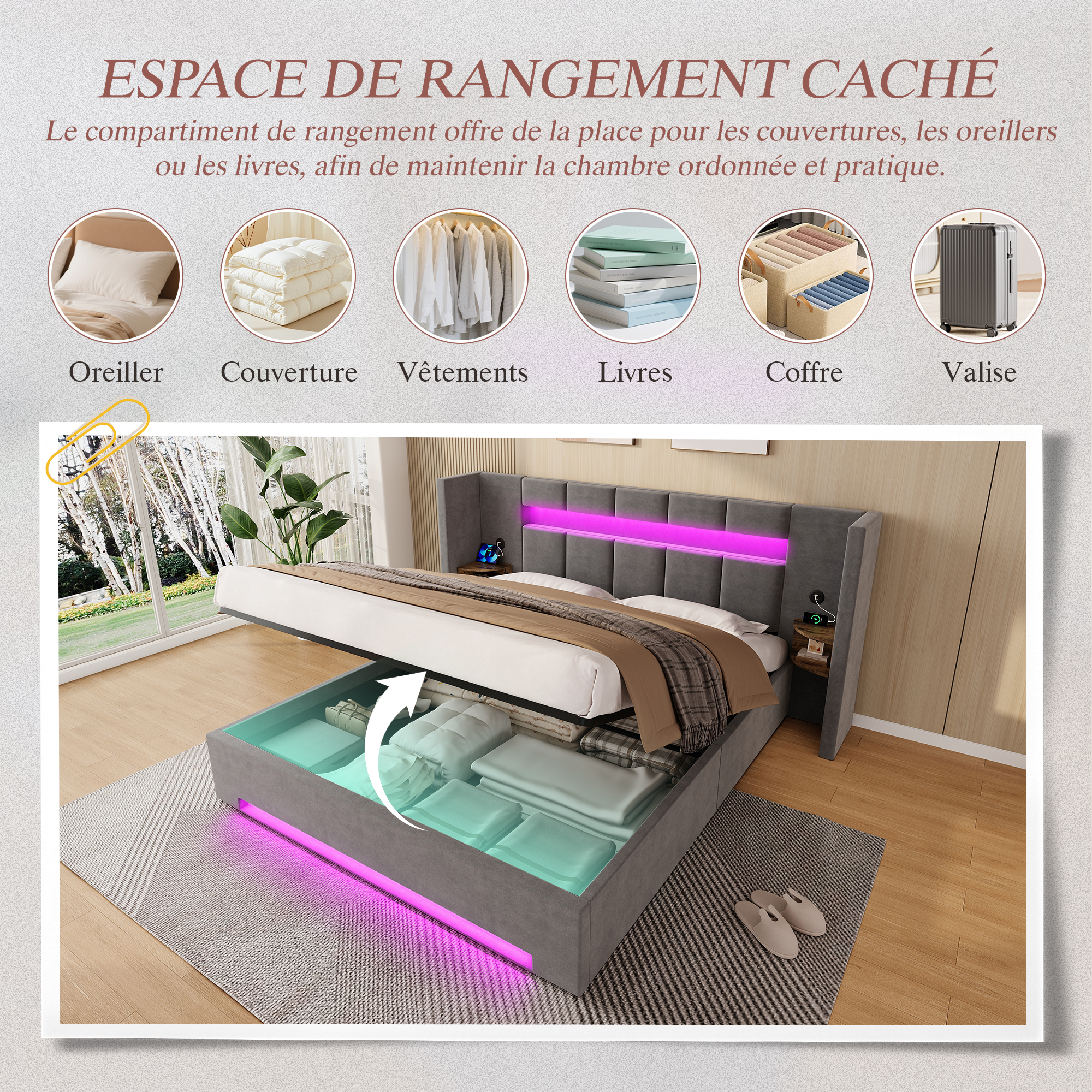 Détail du tête de lit