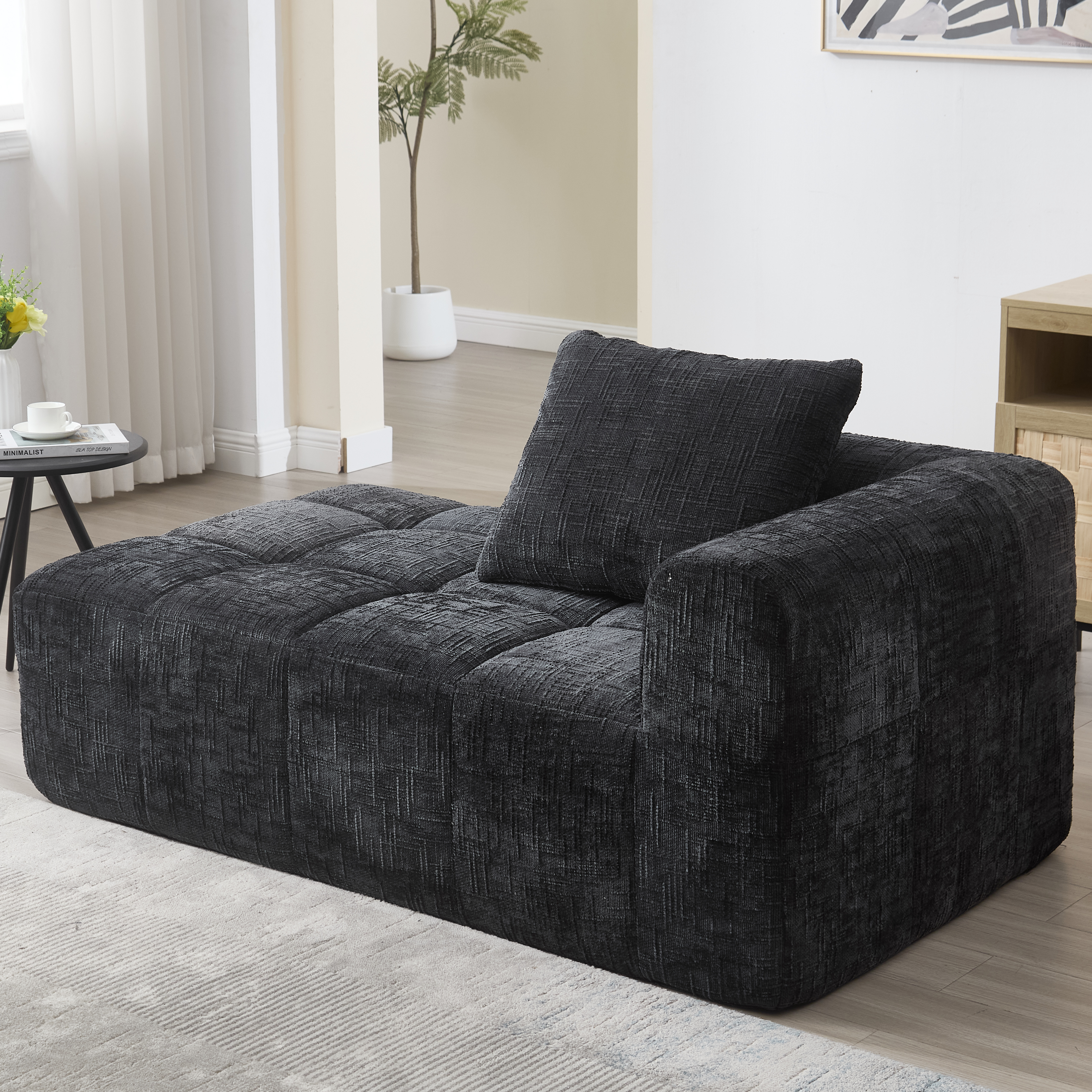 Bequemes Chaiselongue-Sofa, kein Zusammenbau erfor