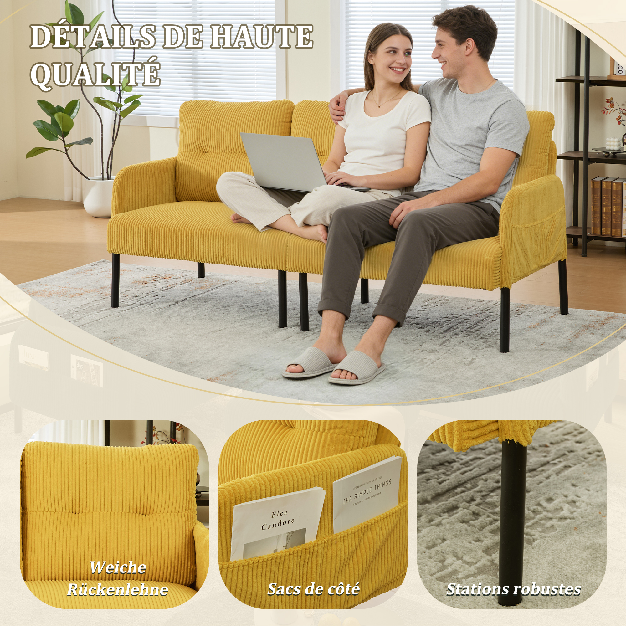 Détail du canapé