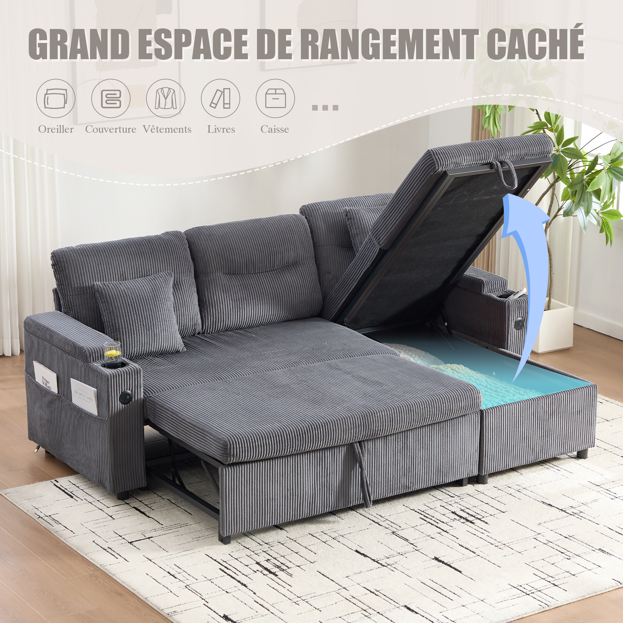 Détail du canapé