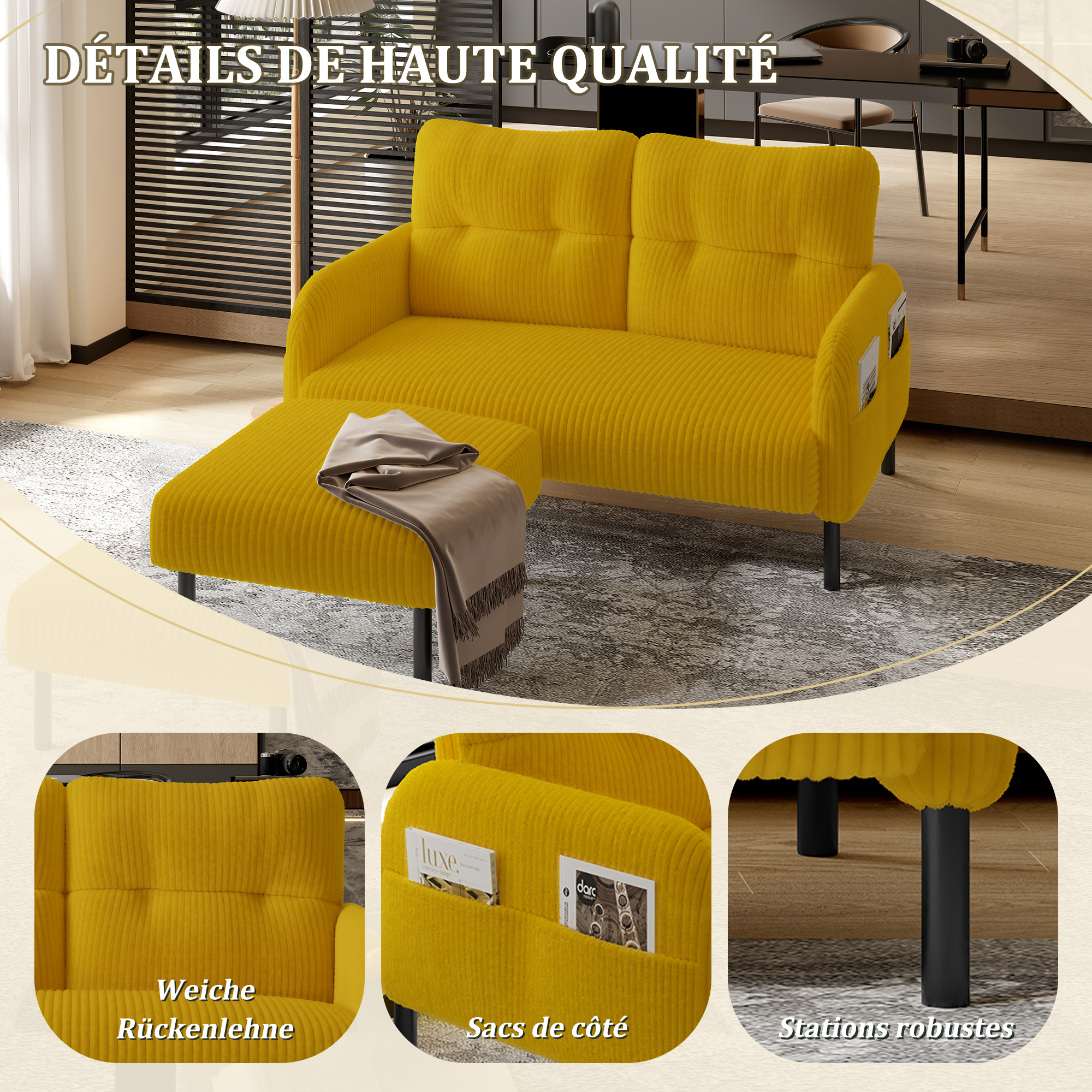Présentation du canapé