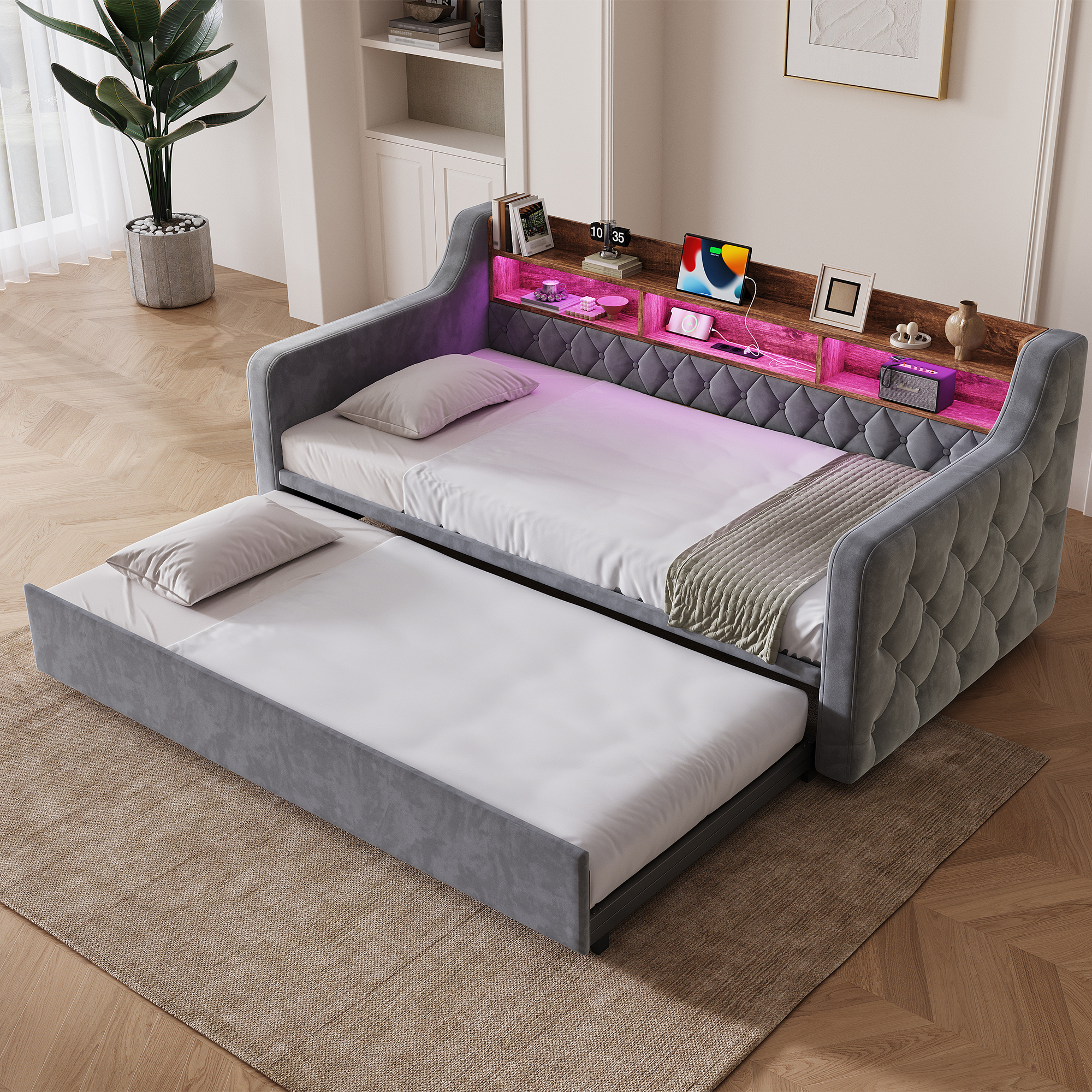Détail du lit banquette