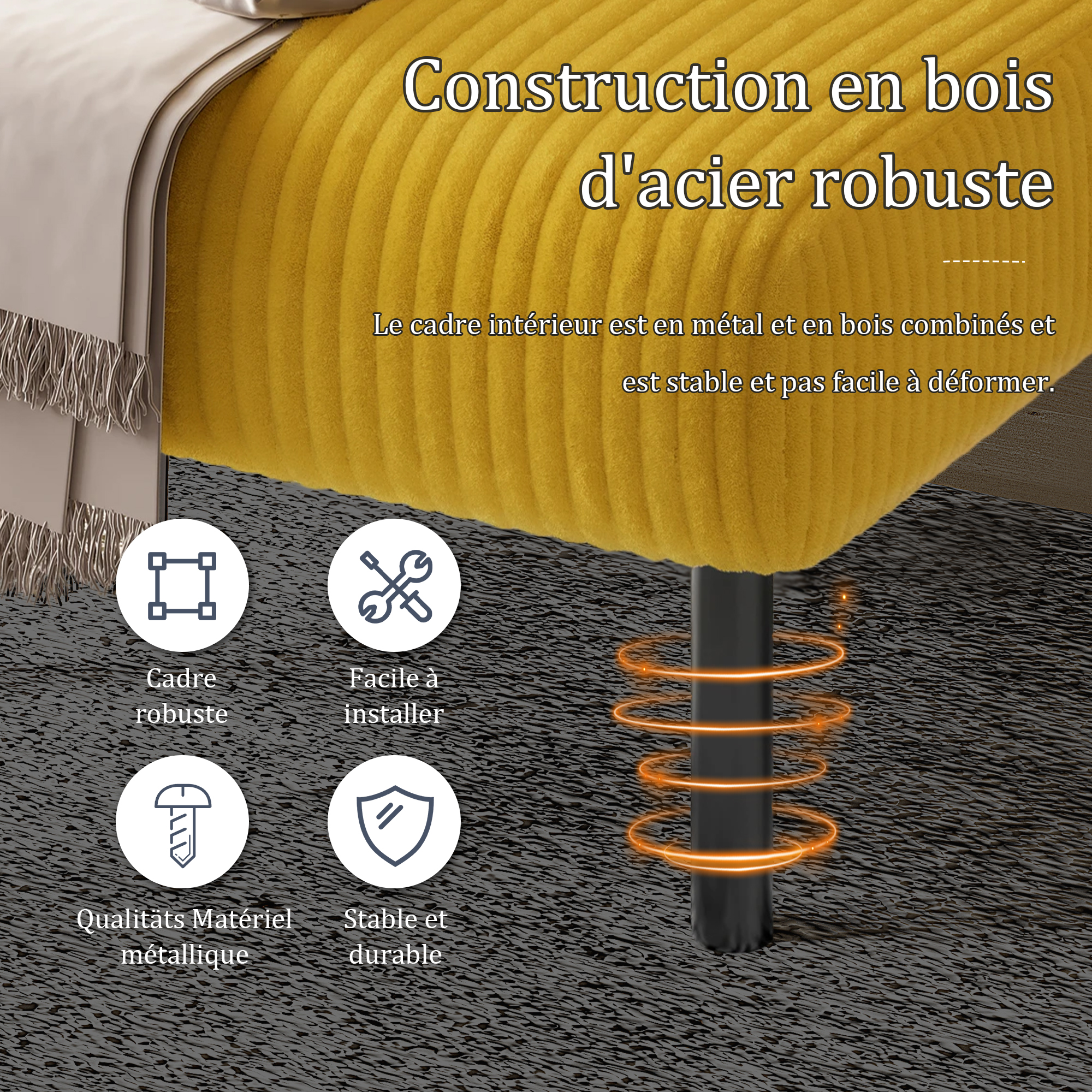 Détail du canapé