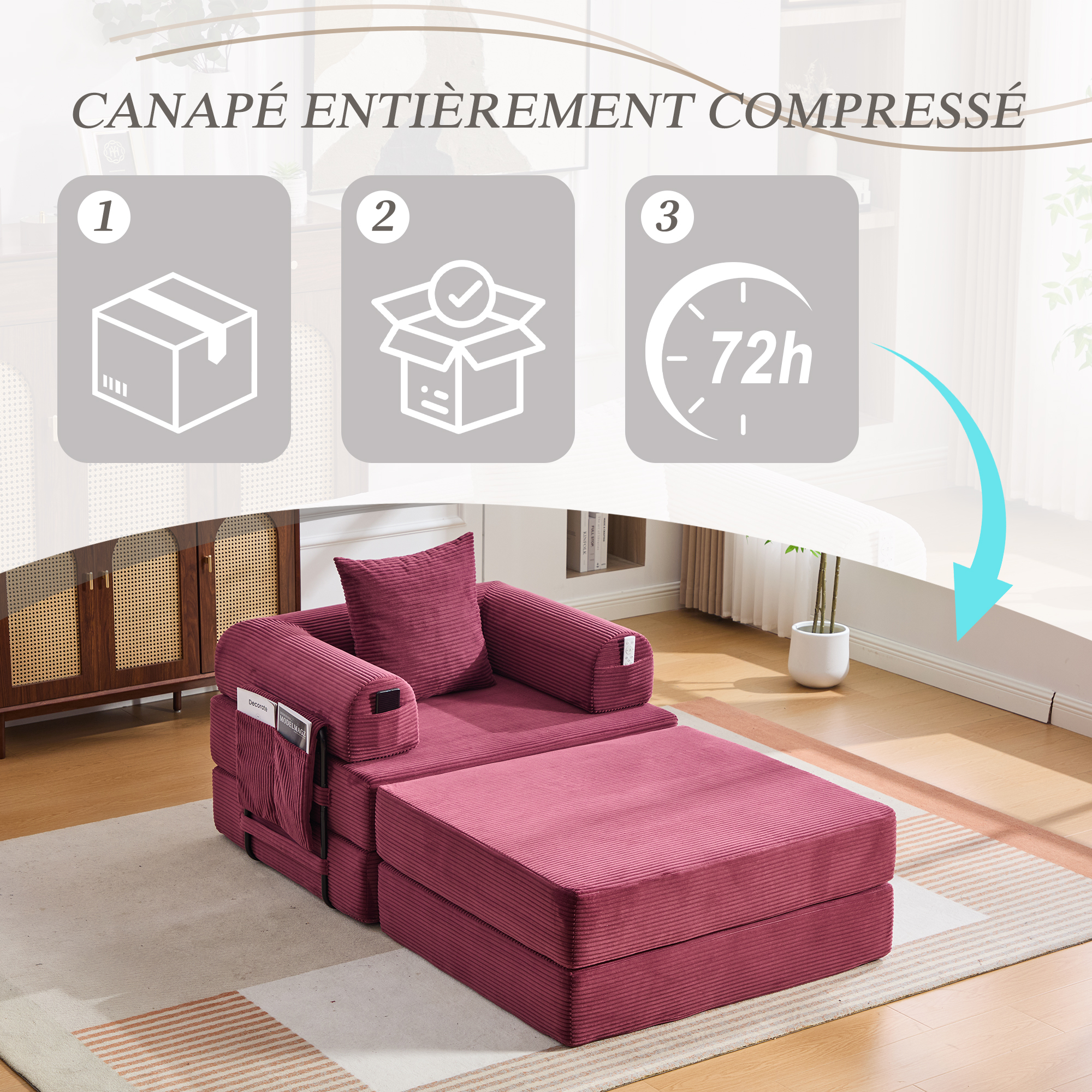 Détail du canapé