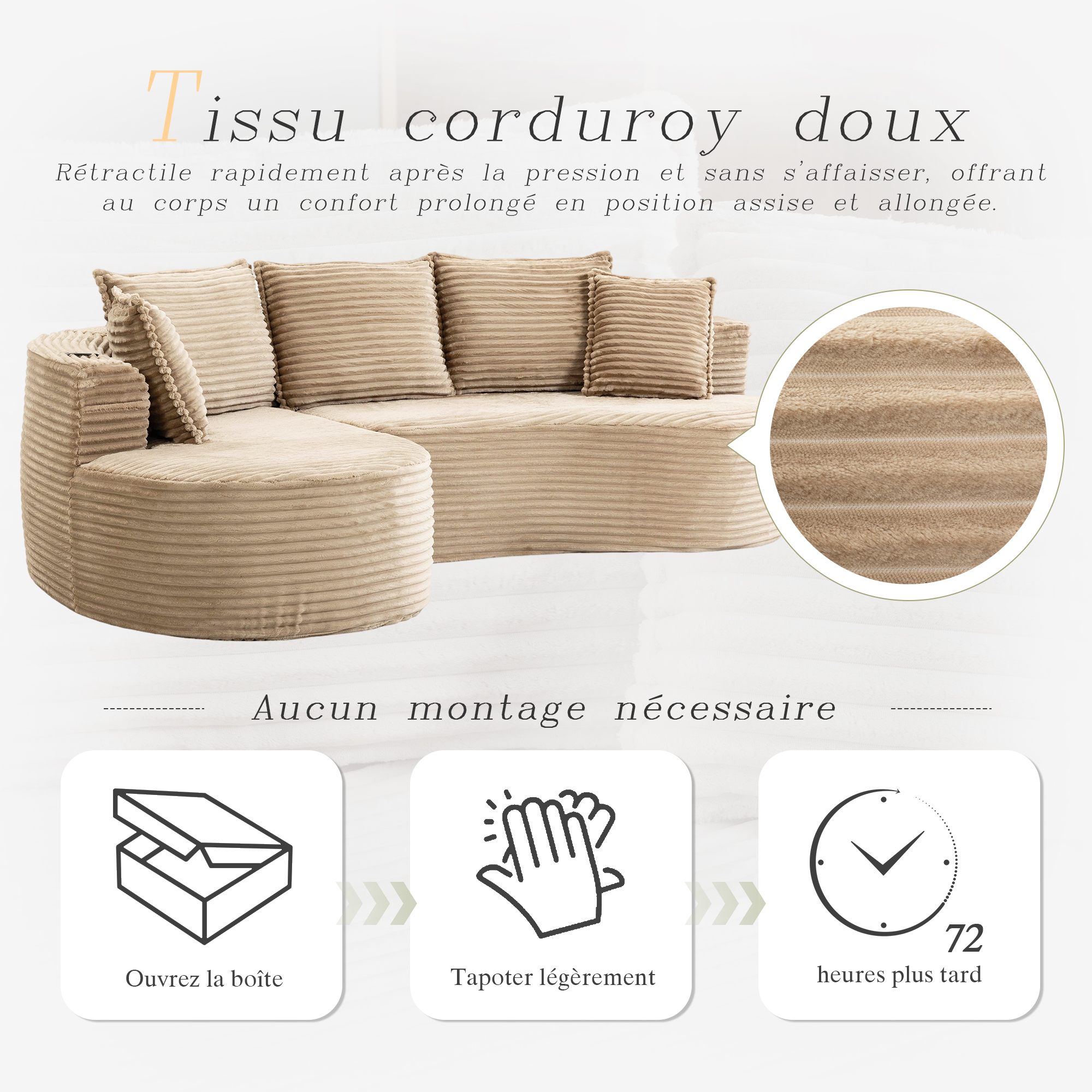 Détail du canapé