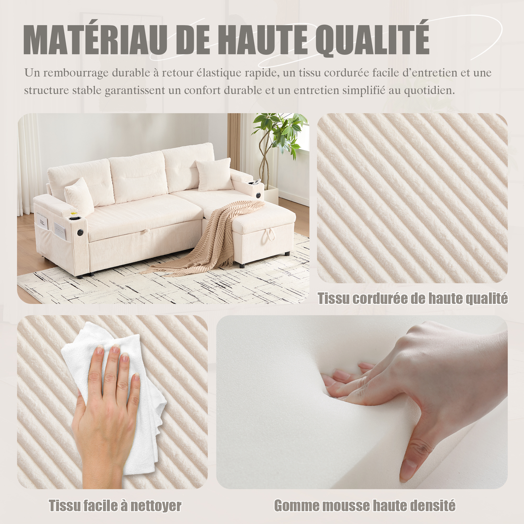 Détail du canapé