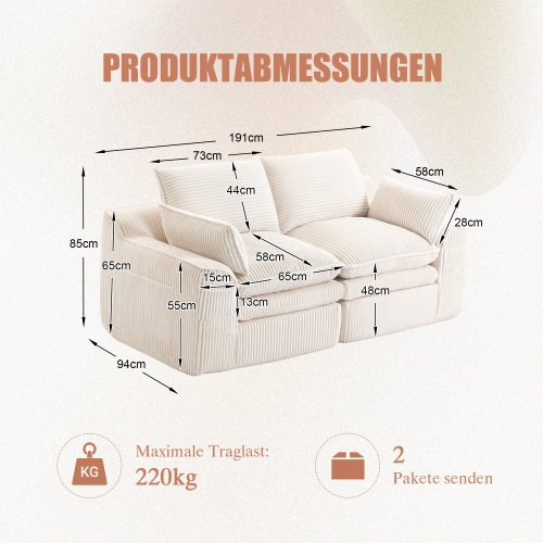 Assise mousse 3 couches avec ressorts