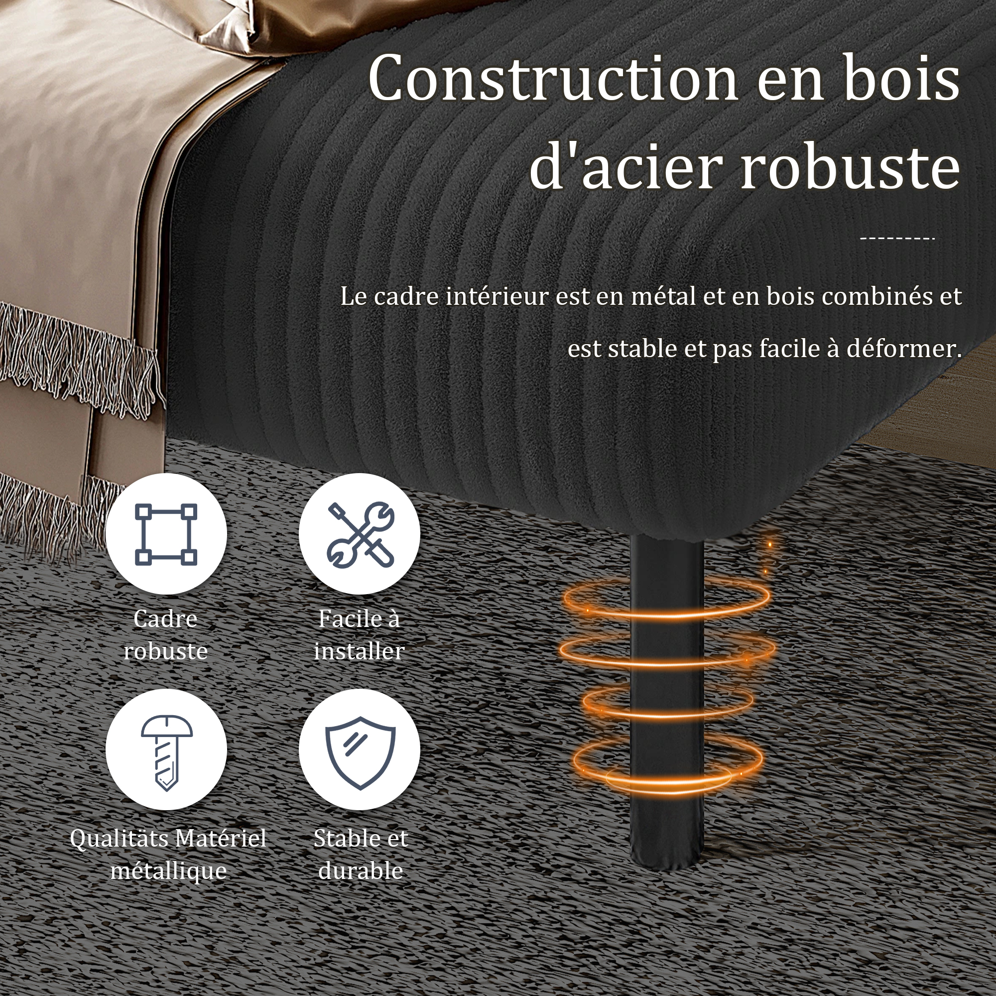 Détail du canapé