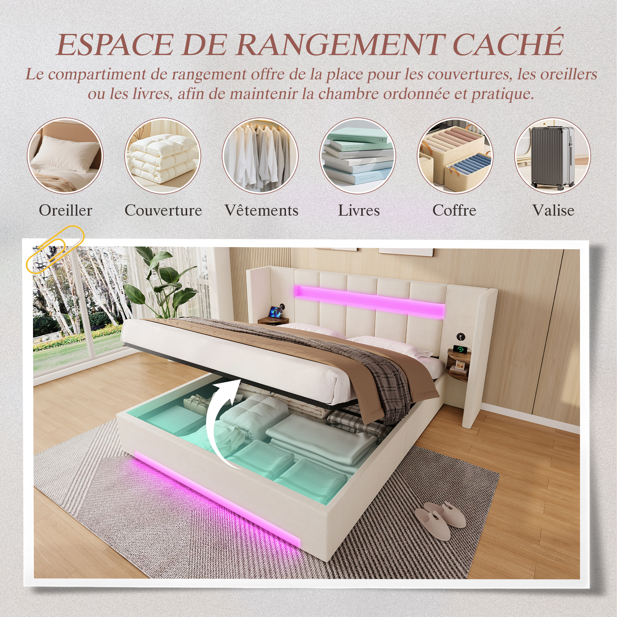 Détail du tête de lit