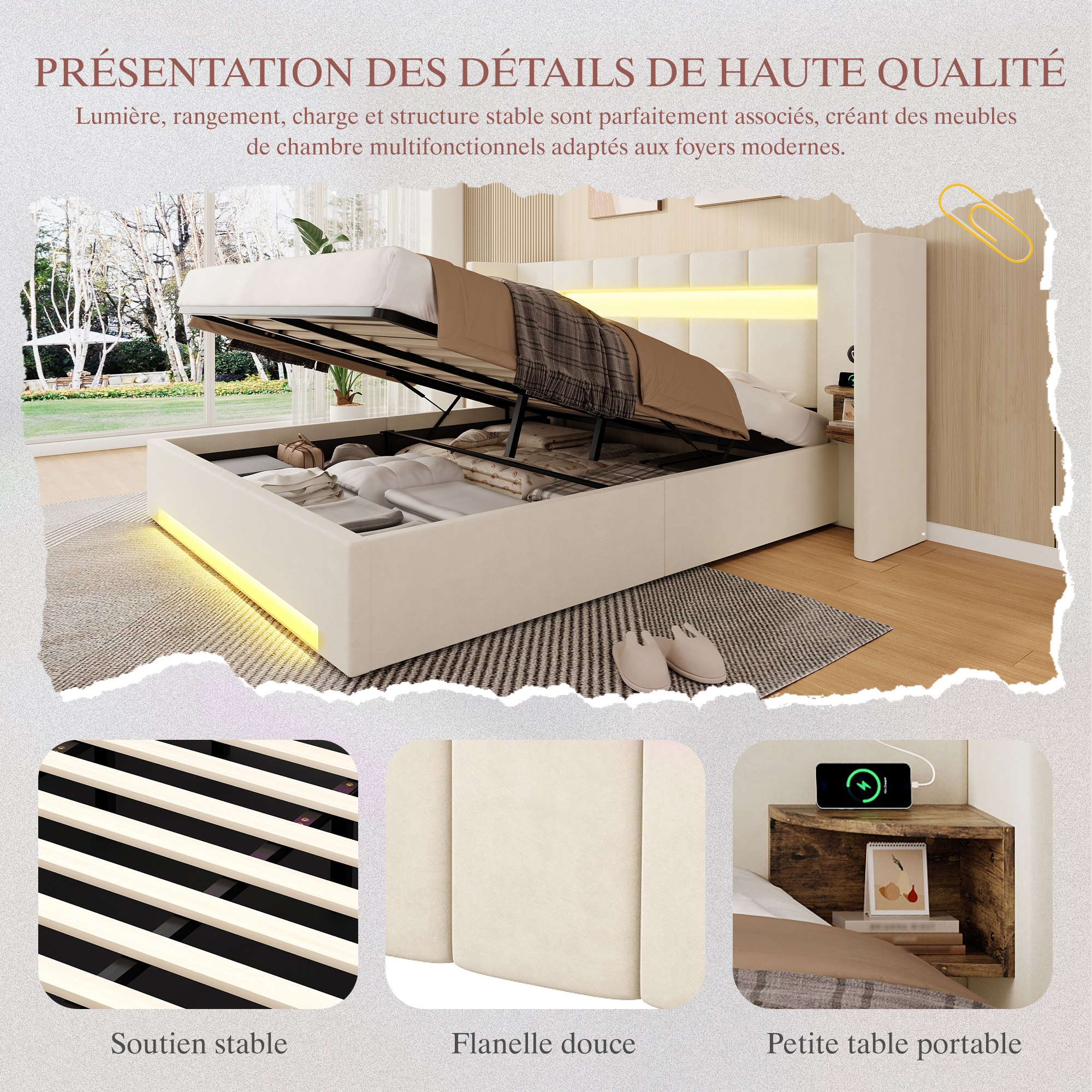 Détail du tête de lit
