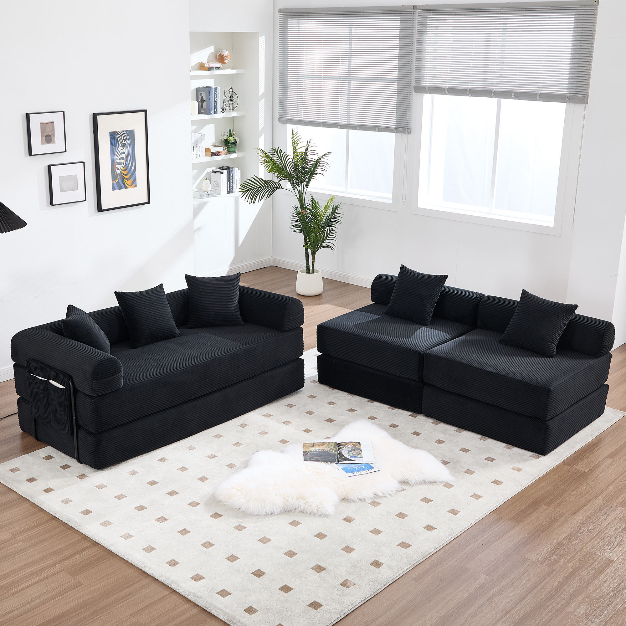 Canapé modulaire polyvalent avec poche latérale in - image 12