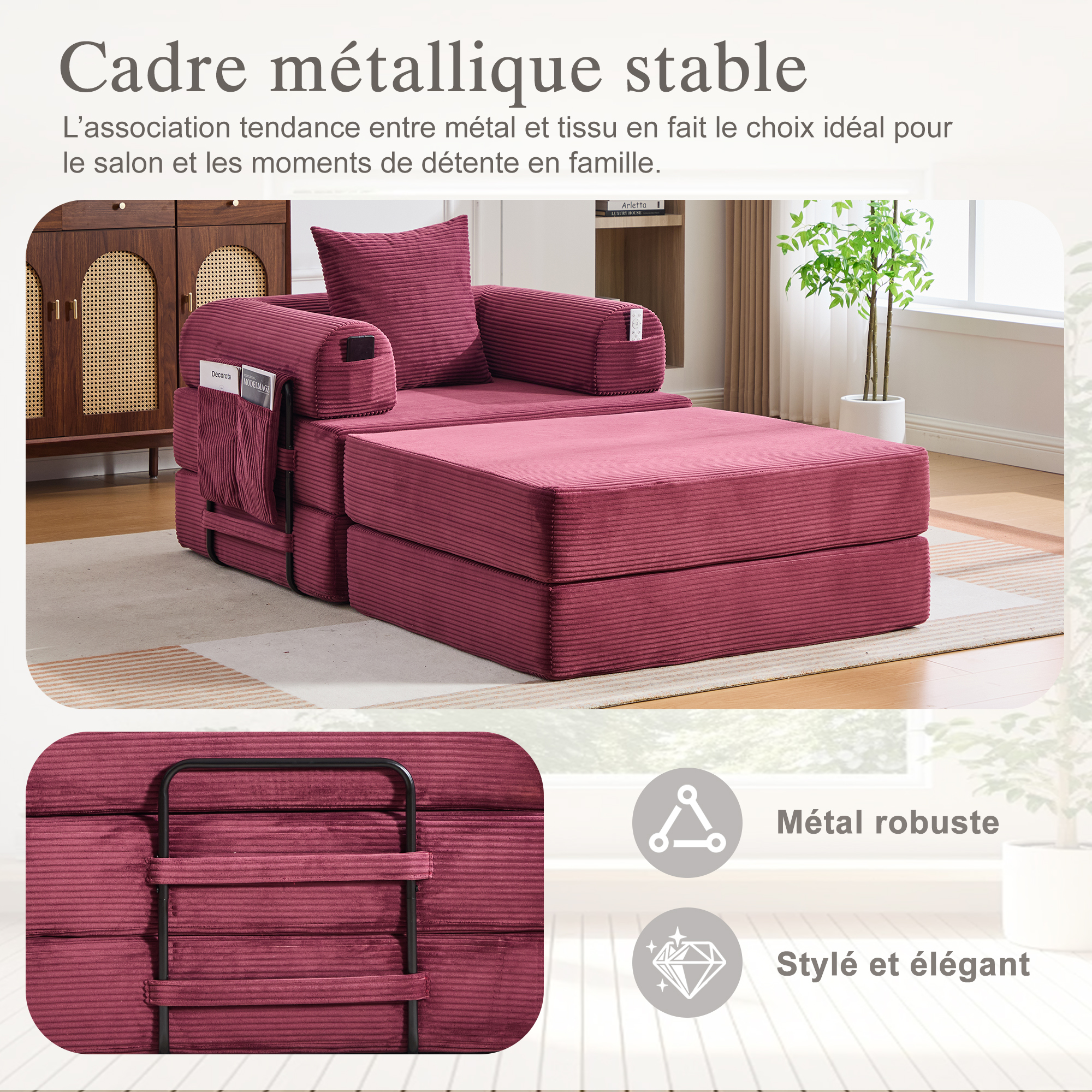 Détail du canapé