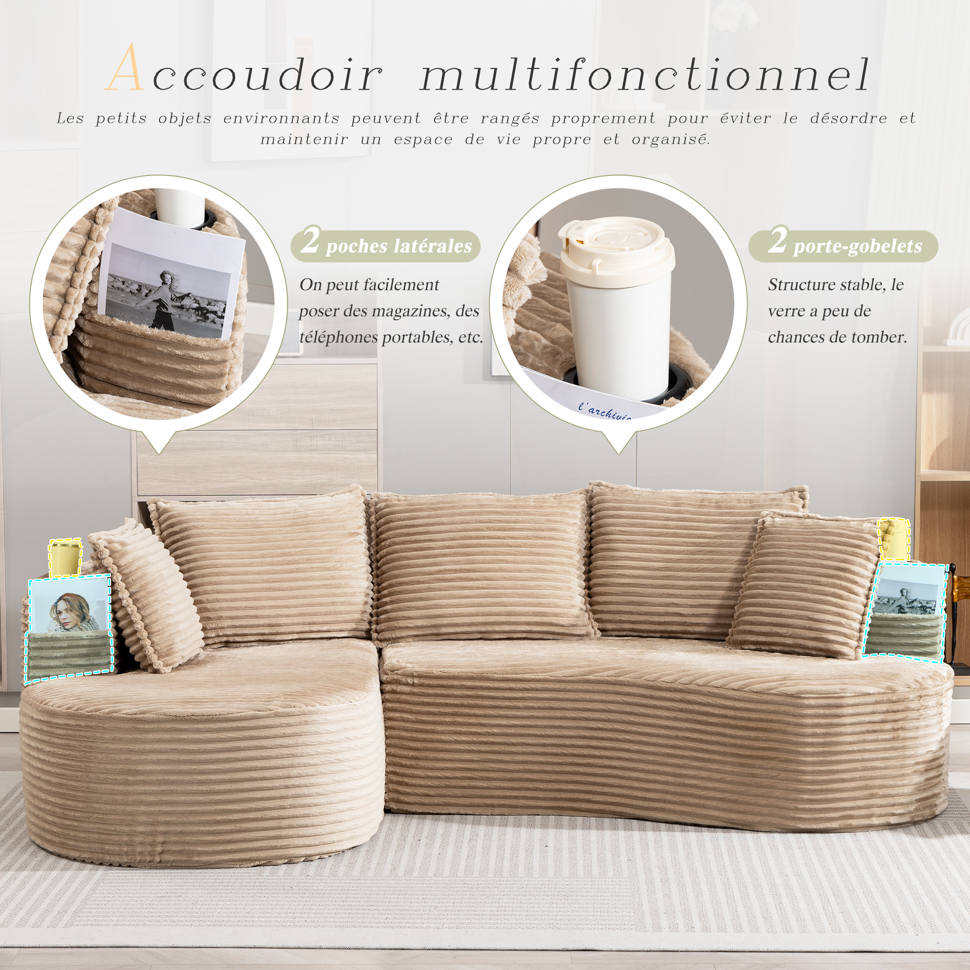 Détail du canapé