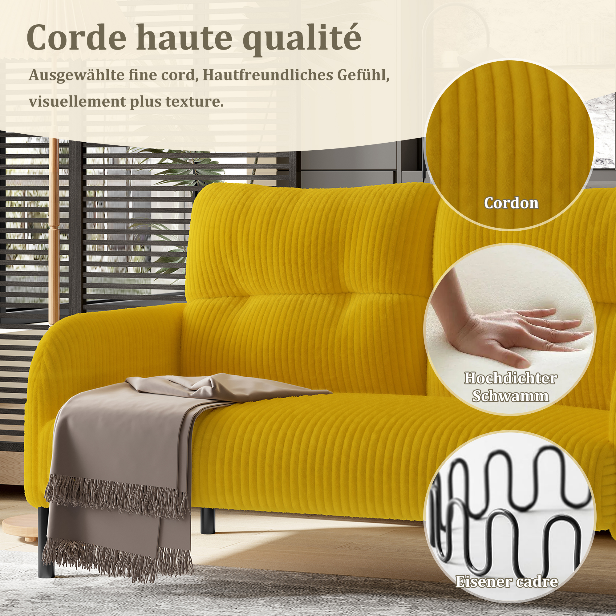 Présentation du canapé