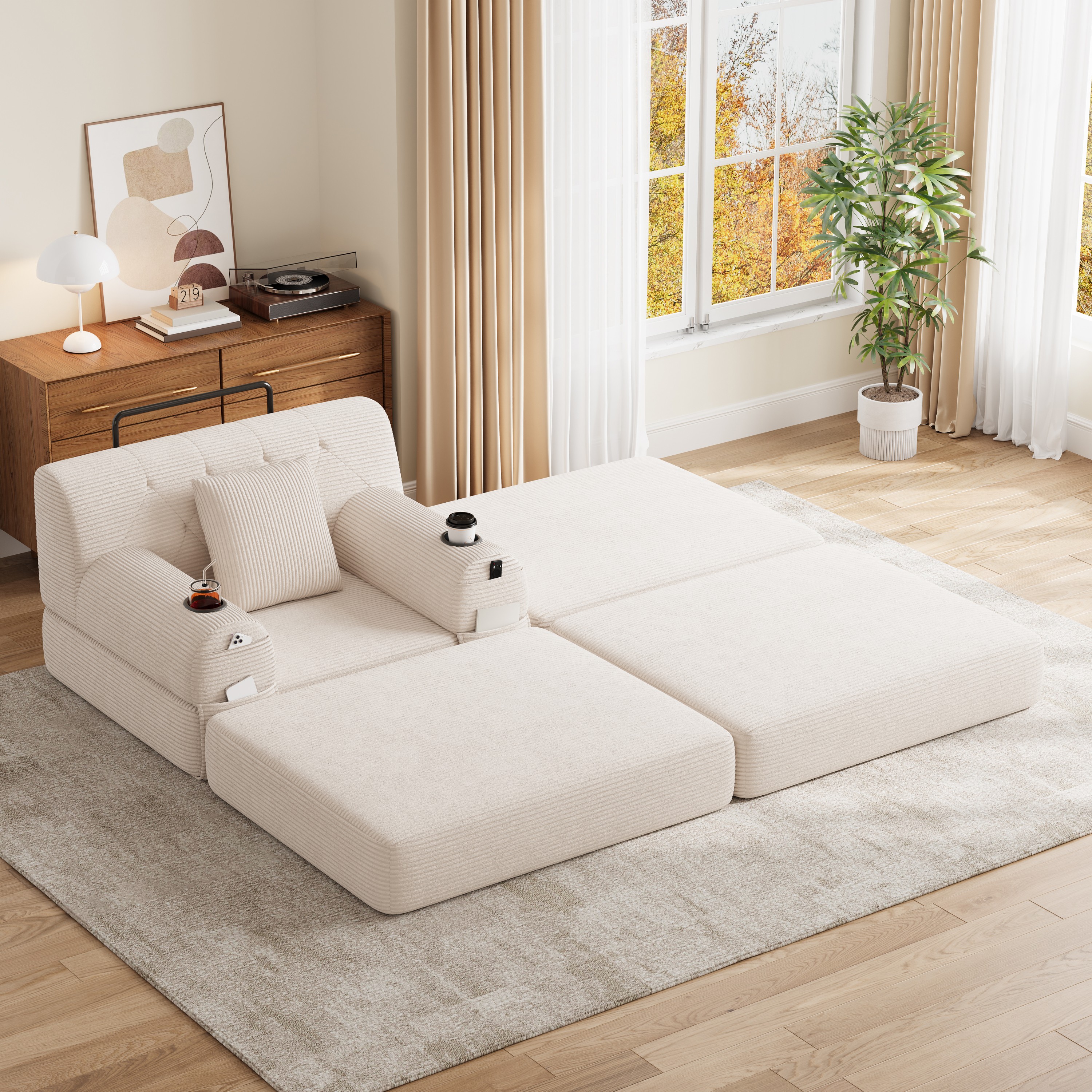 Vue principale du fauteuil convertible