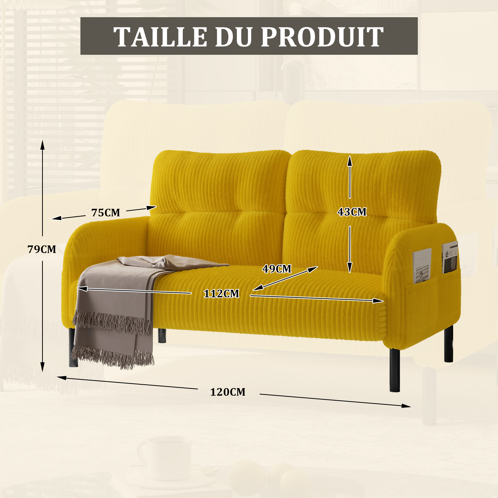 Détail du canapé