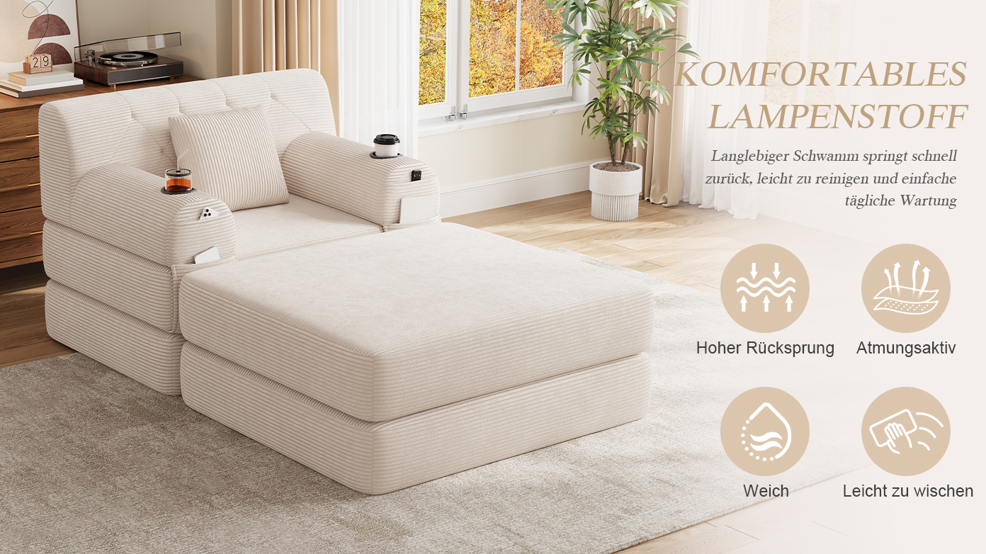 Présentation du fauteuil convertible