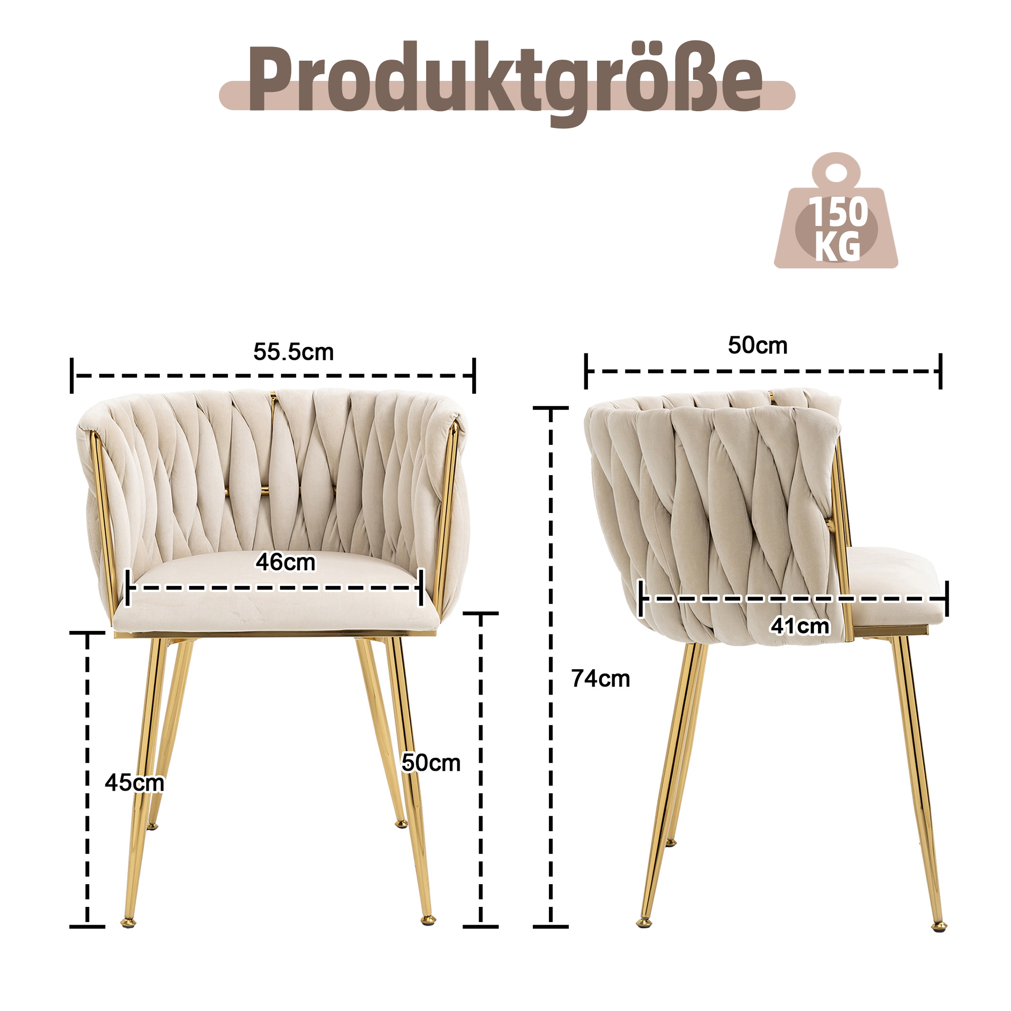 Dimensions du chaise de salle à manger
