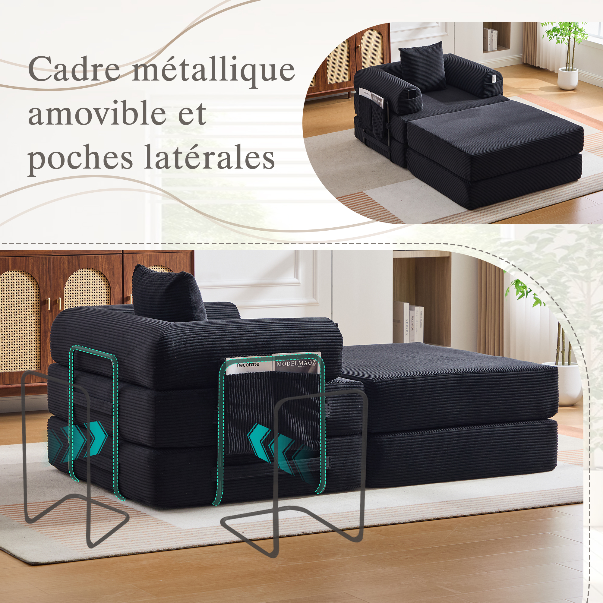 Détail du canapé